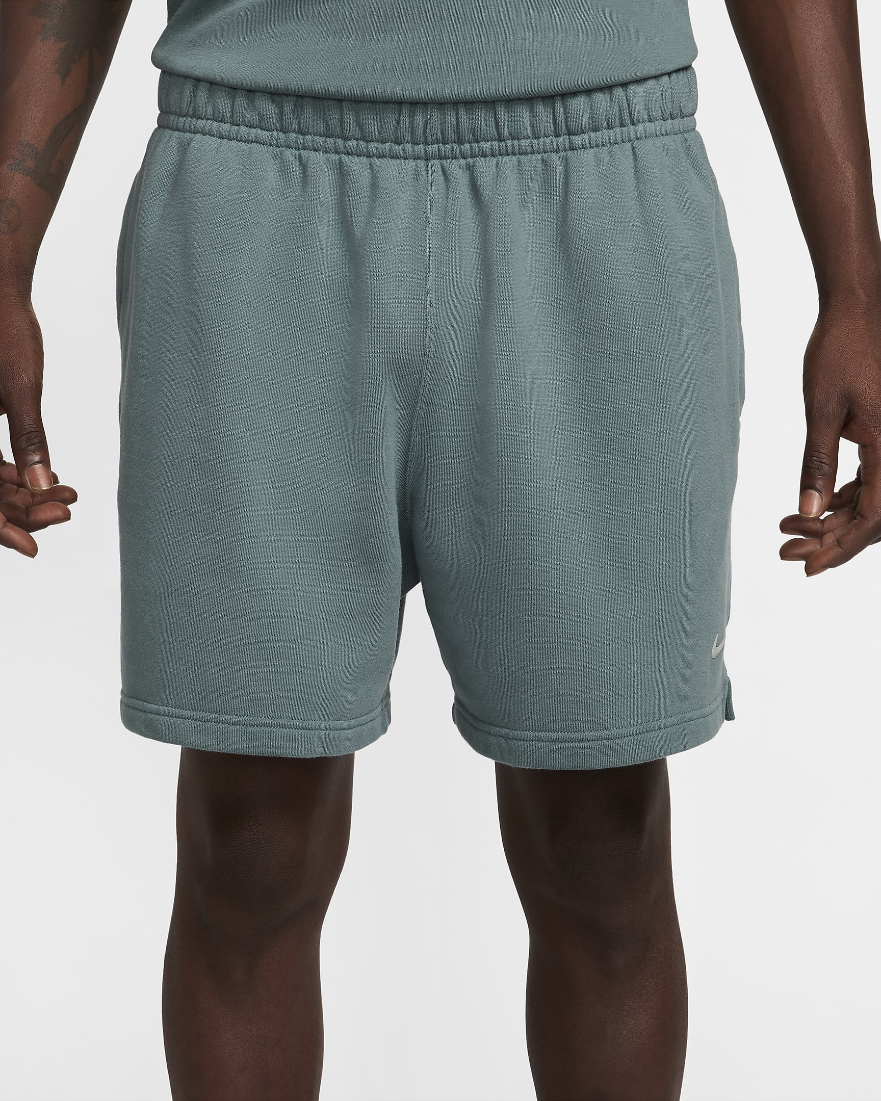 NOCTA Cardinal Fleeceshorts - Mineral Slate/Faded Spruce/Mica Green