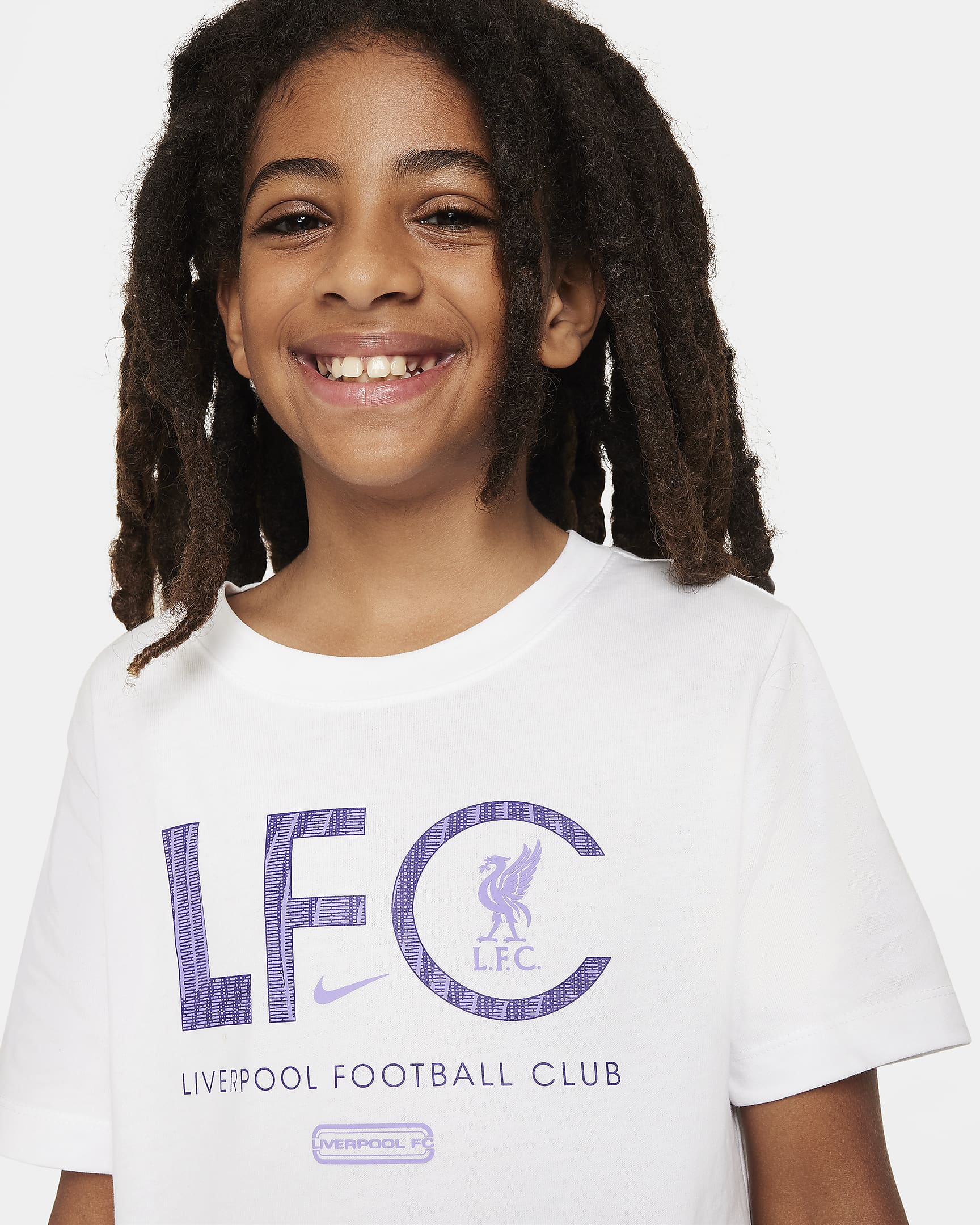 Liverpool FC Mercurial Big Kids' Nike Soccer T-Shirt - White