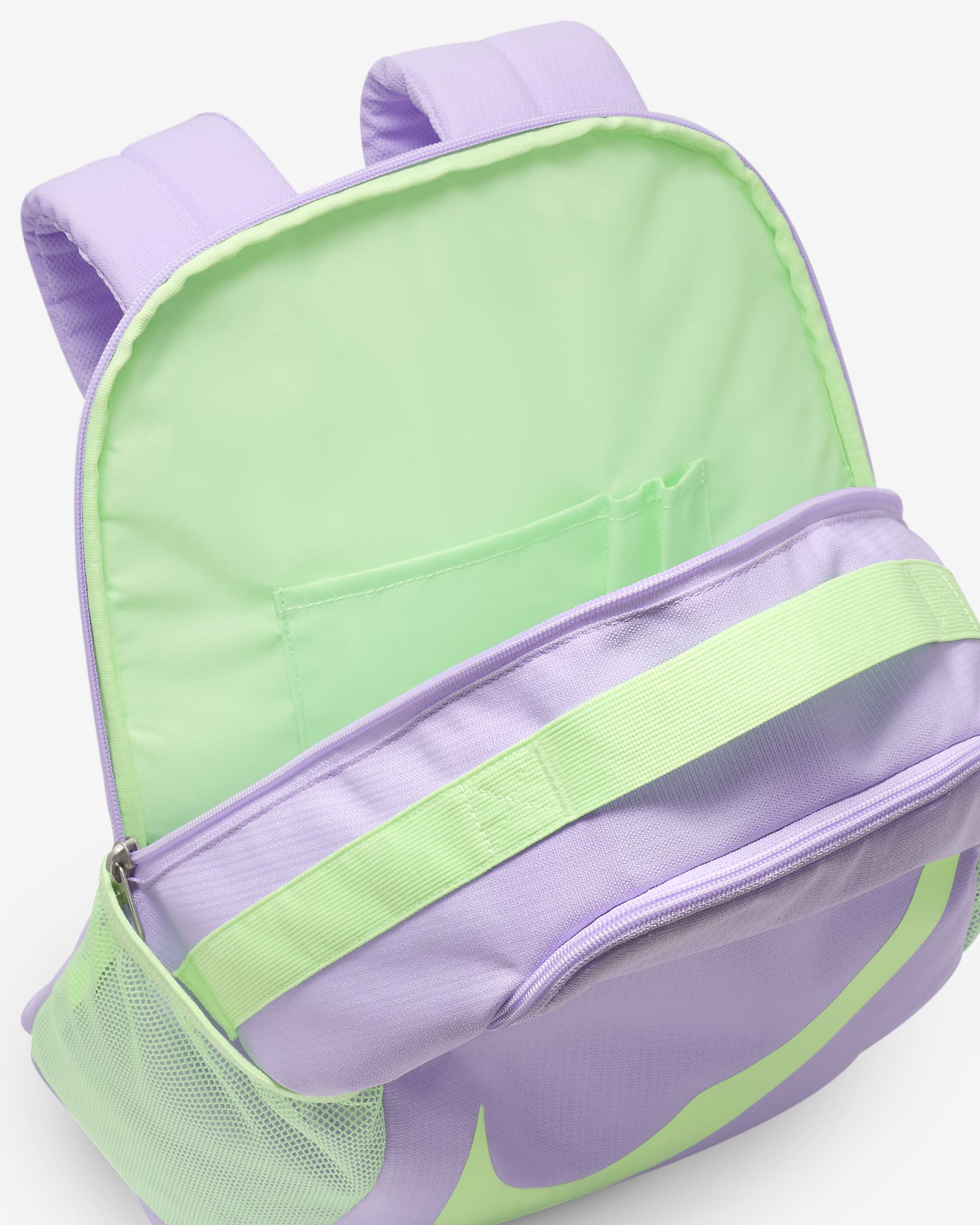 Nike Brasilia Kids' Backpack (18L) - Lilac Bloom/Vapour Green/Vapour Green