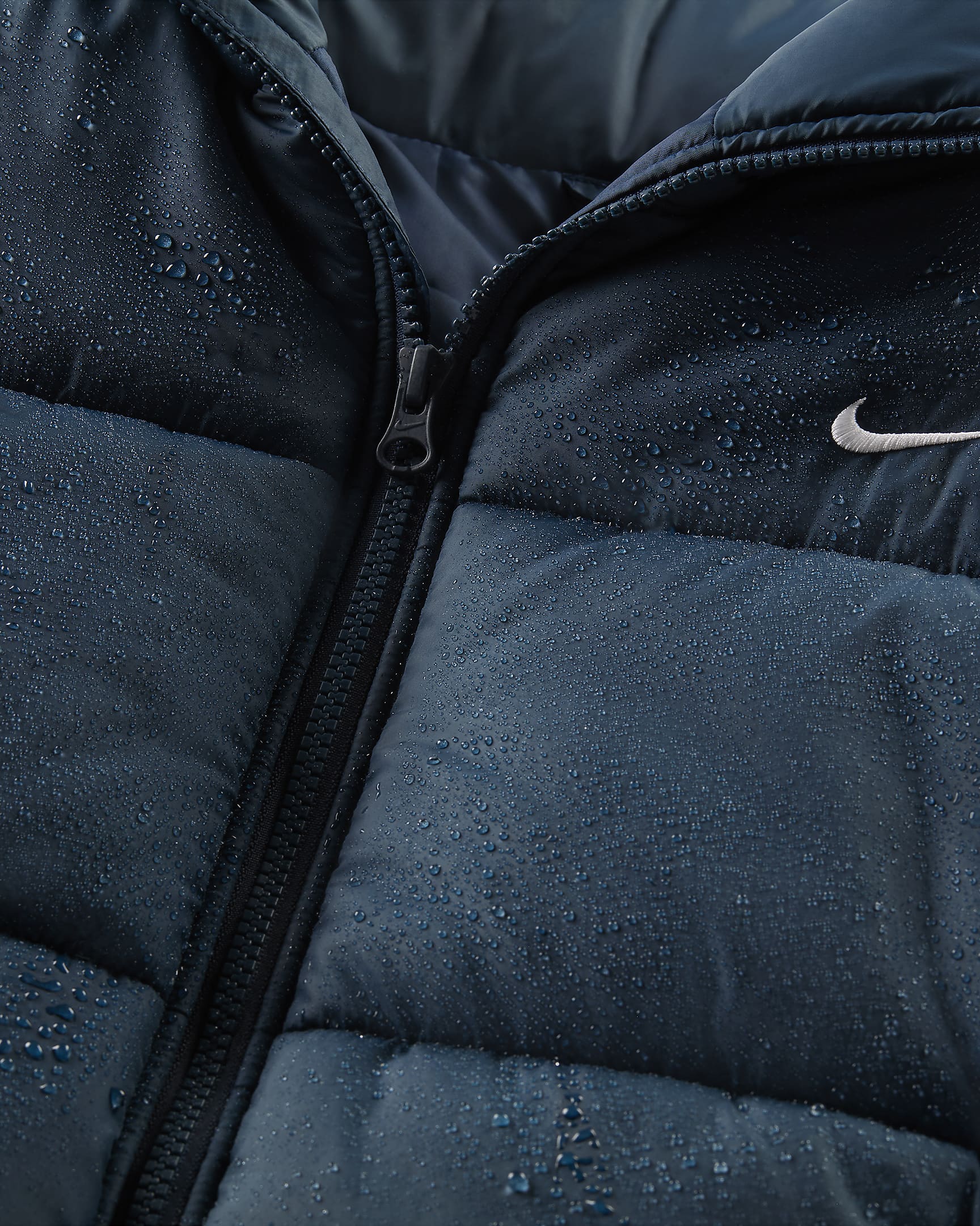 Nike Sportswear Classic Puffer Women's Therma-FIT Loose Gilet - Armoury Navy/White