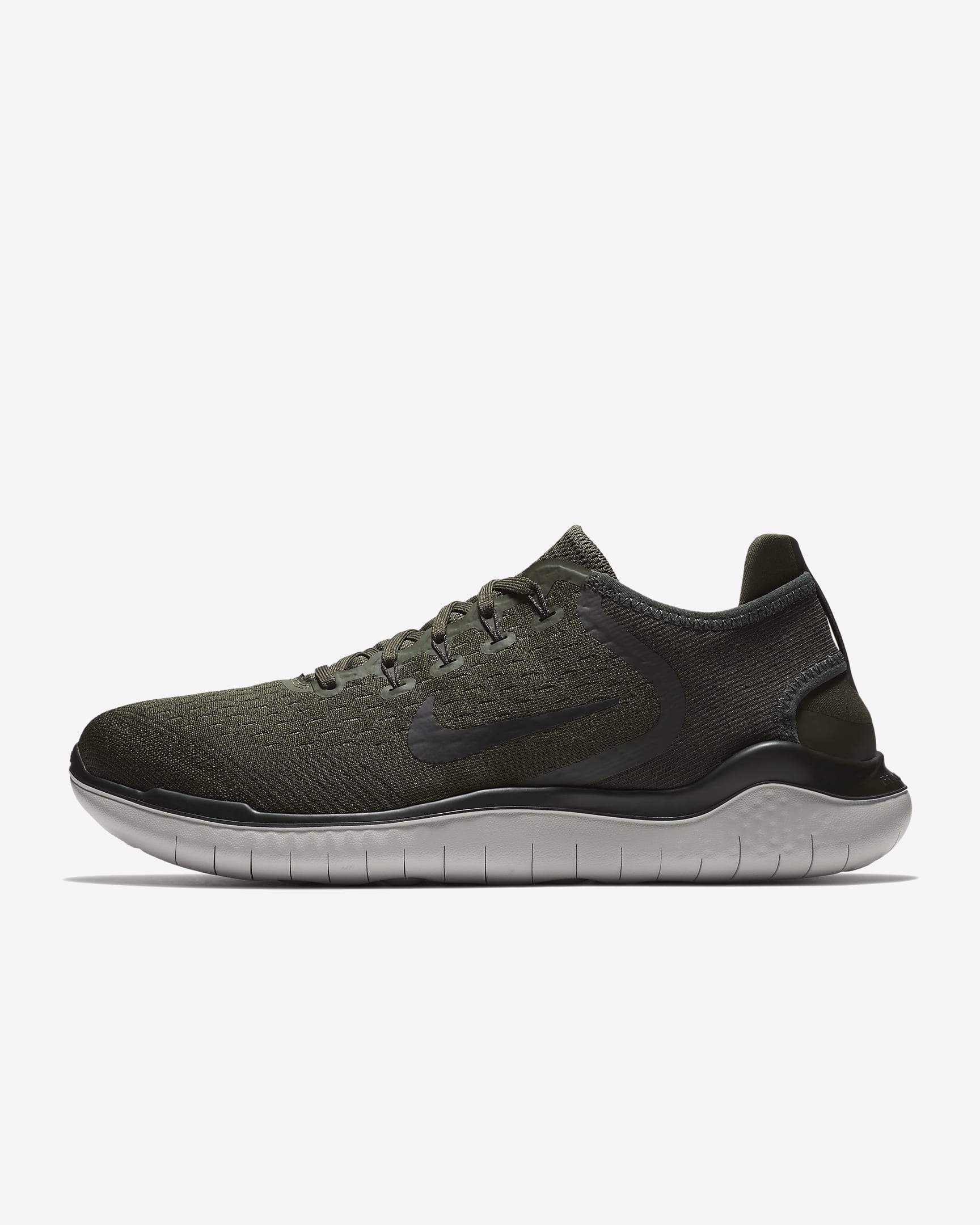 Tenis de correr en carretera para hombre Nike Free Run 2018 - Caqui militar/Secuoya/Negro