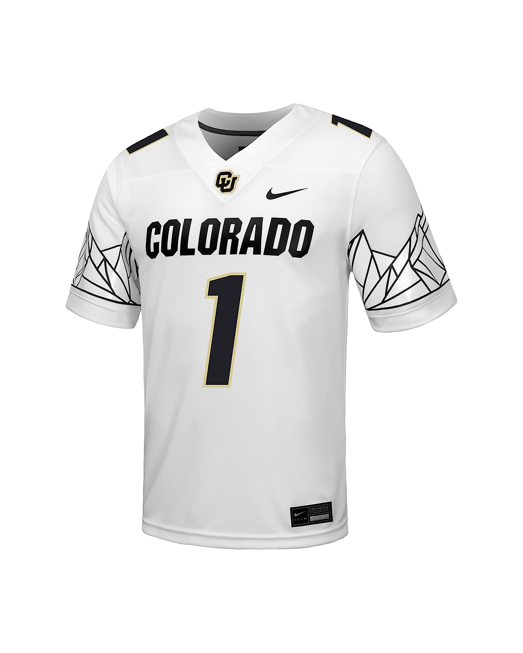 Jersey de fútbol americano universitario Nike Replica para hombre Colorado - Blanco