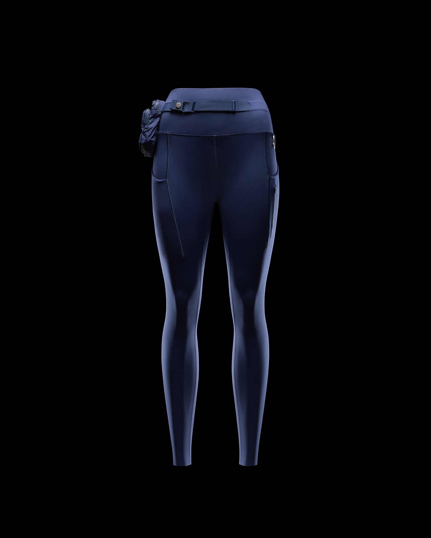 Leggings de tiro alto de 7/8 de sujeción firme con bolsillos para mujer Nike Trail Go - Azul marino militar/Azul marino militar/Negro