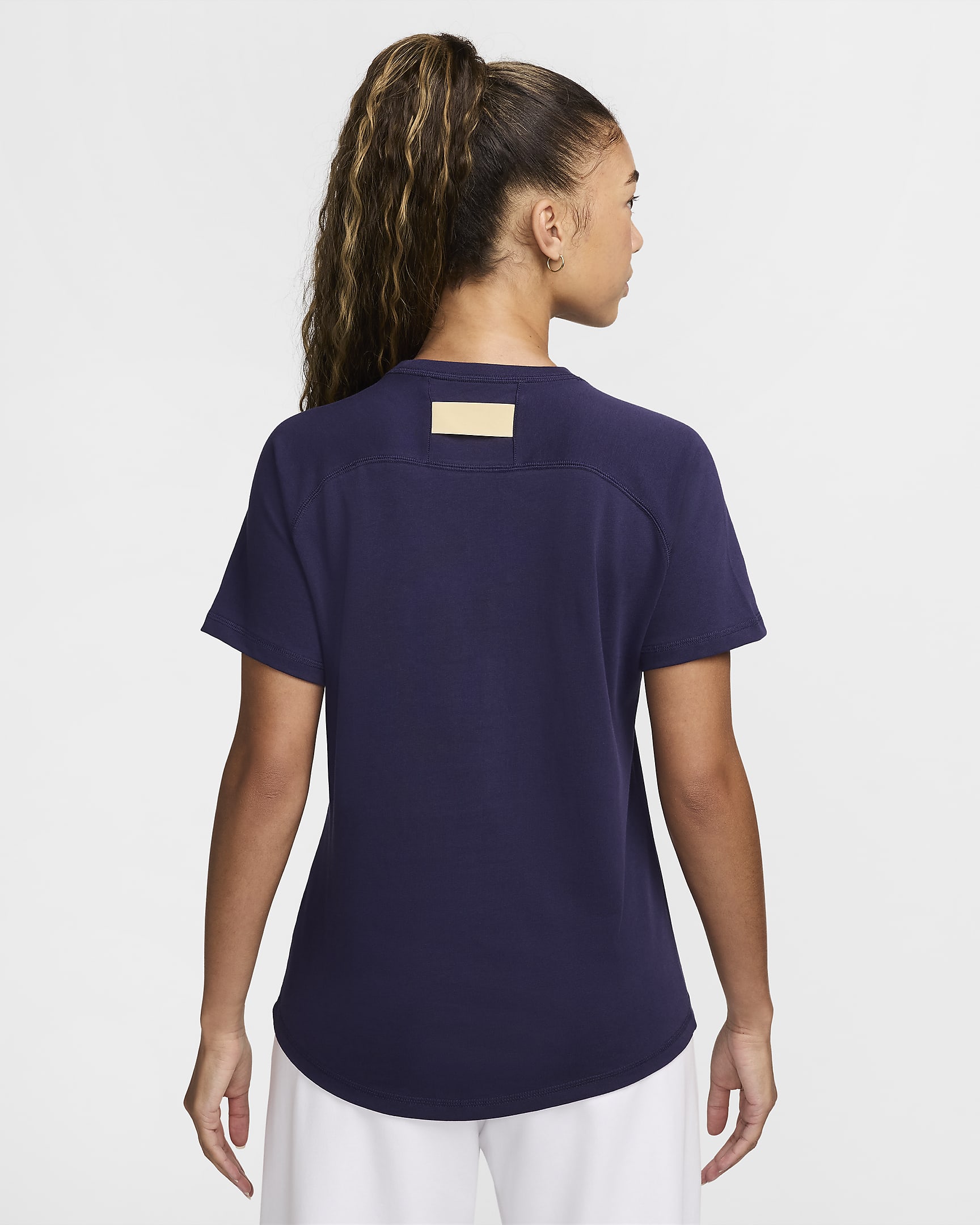 Maglia da calcio a manica corta Nike Inghilterra Travel - Purple Ink/Sesame/Bianco