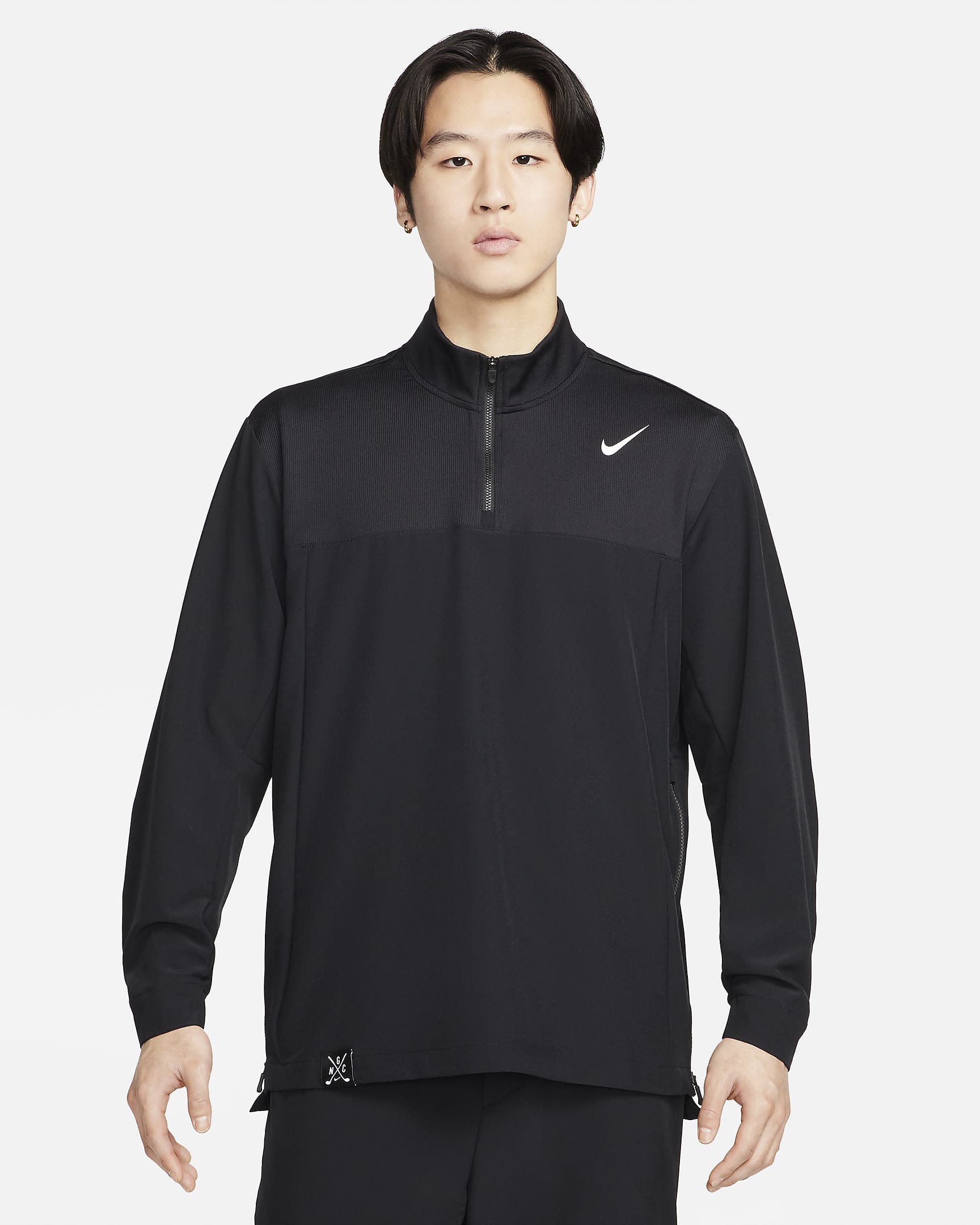 Nike Golf Club Men's Dri-FIT Golf Jacket - Black/Black/White