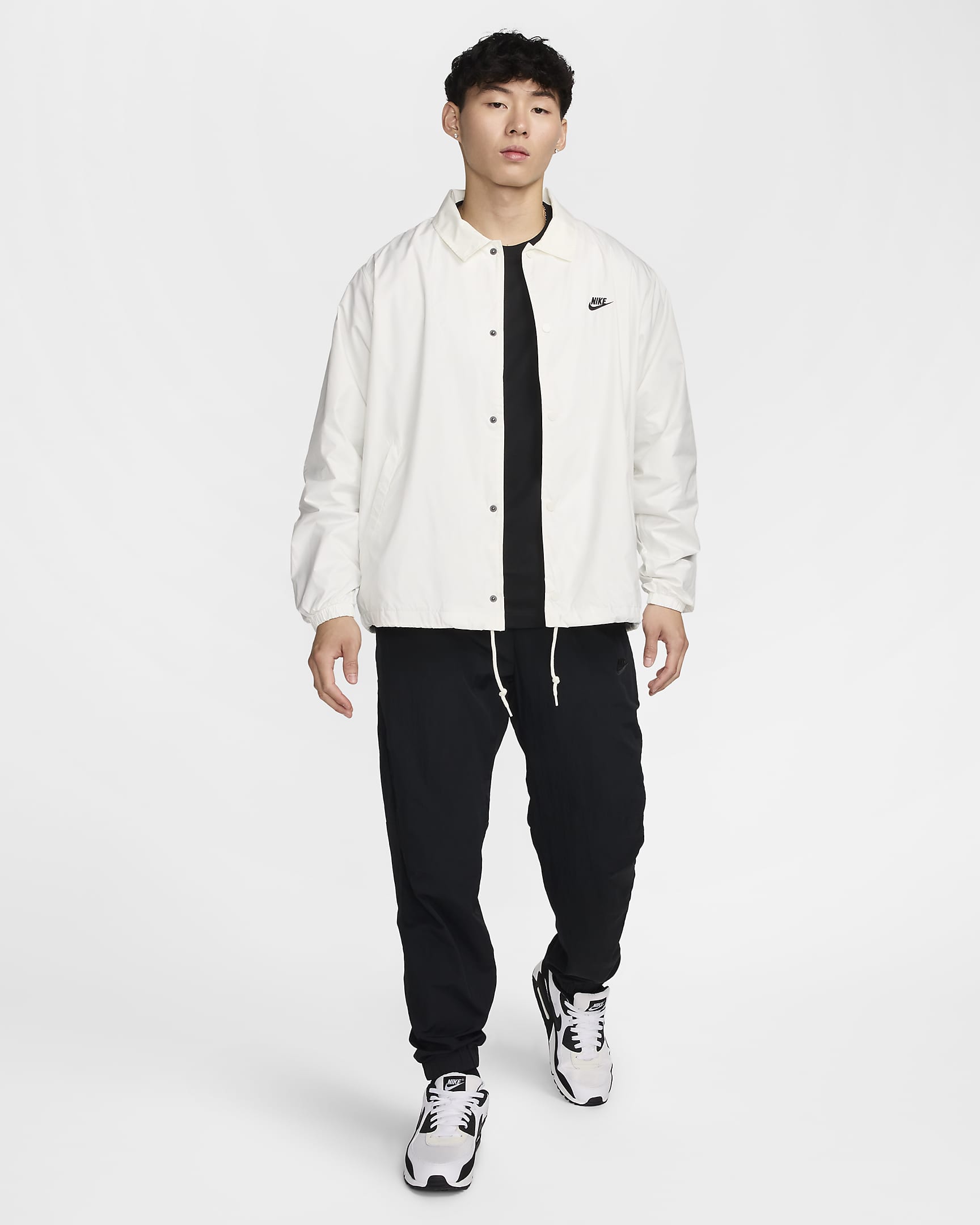 Nike Club Men's Coaches' Jacket - Sail/Black