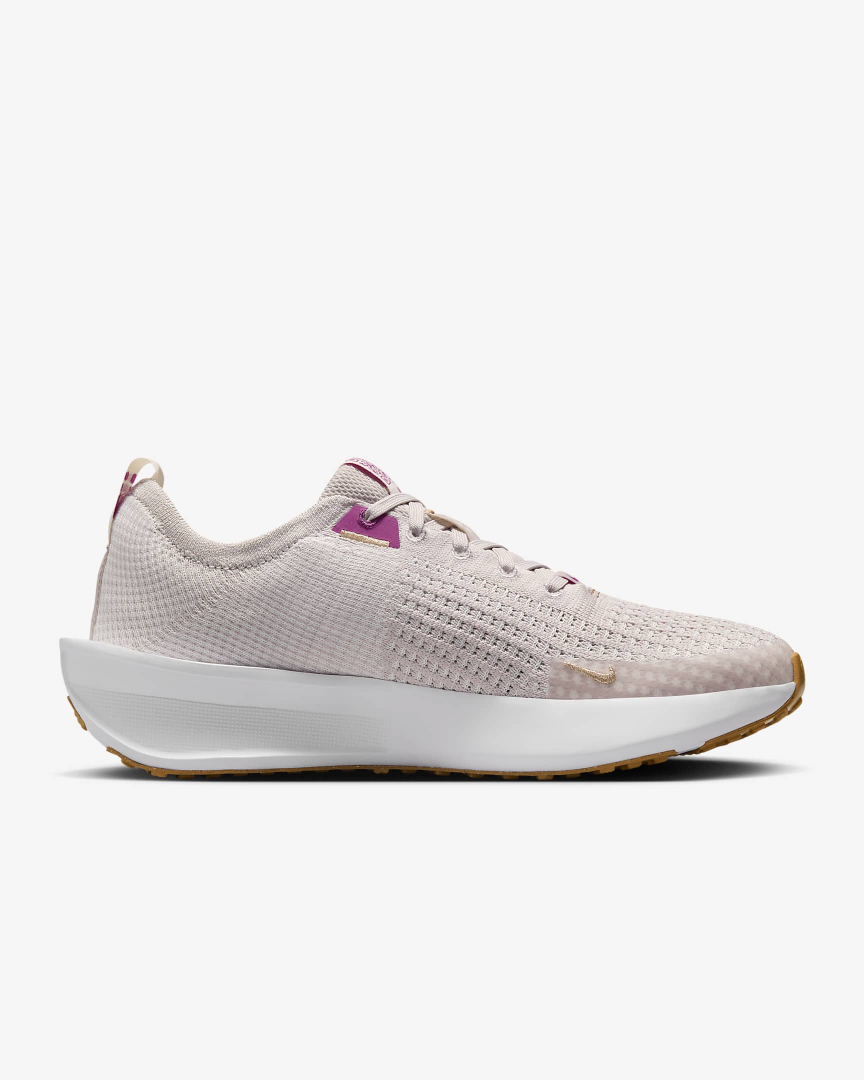 รองเท้าวิ่งโร้ดรันนิ่งผู้หญิง Nike Interact Run - Platinum Violet/Platinum Tint/ขาว/Metallic Red Bronze