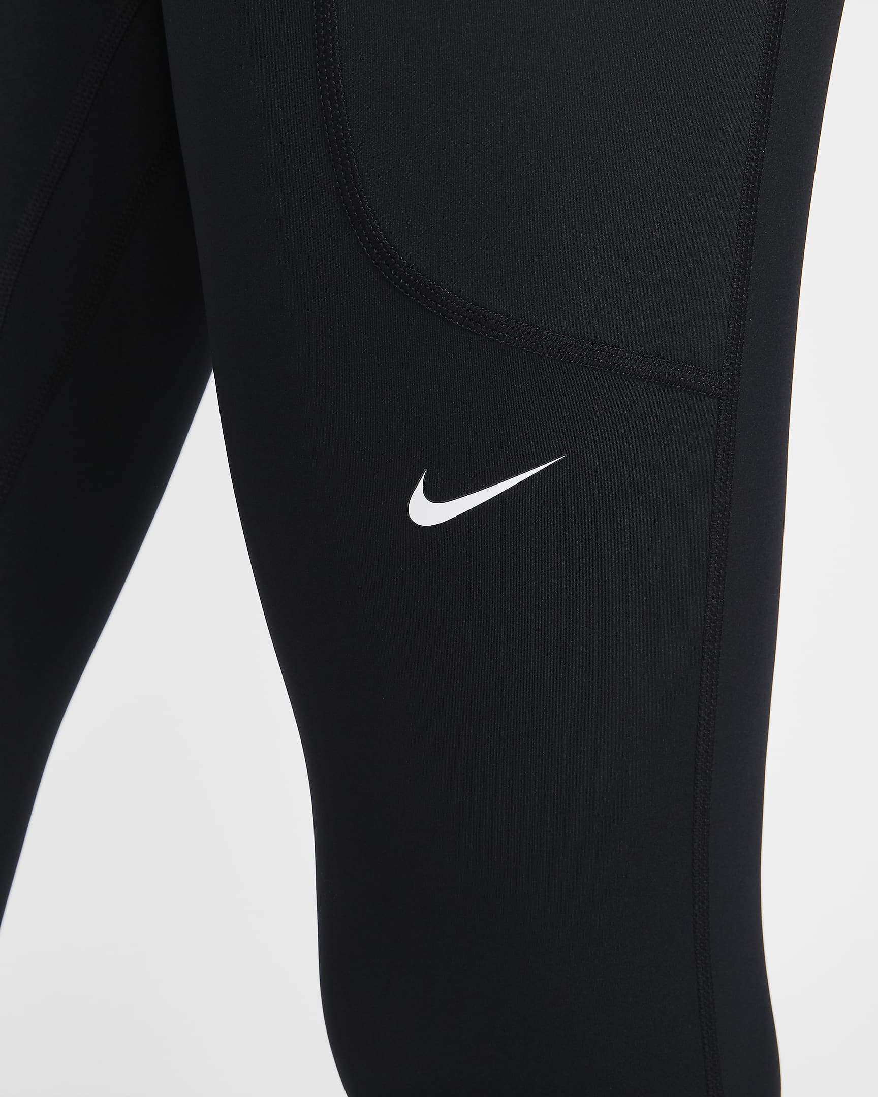 Nike Pro Sculpt Women's High-Waisted 7/8 Leggings with Pockets - Black/White