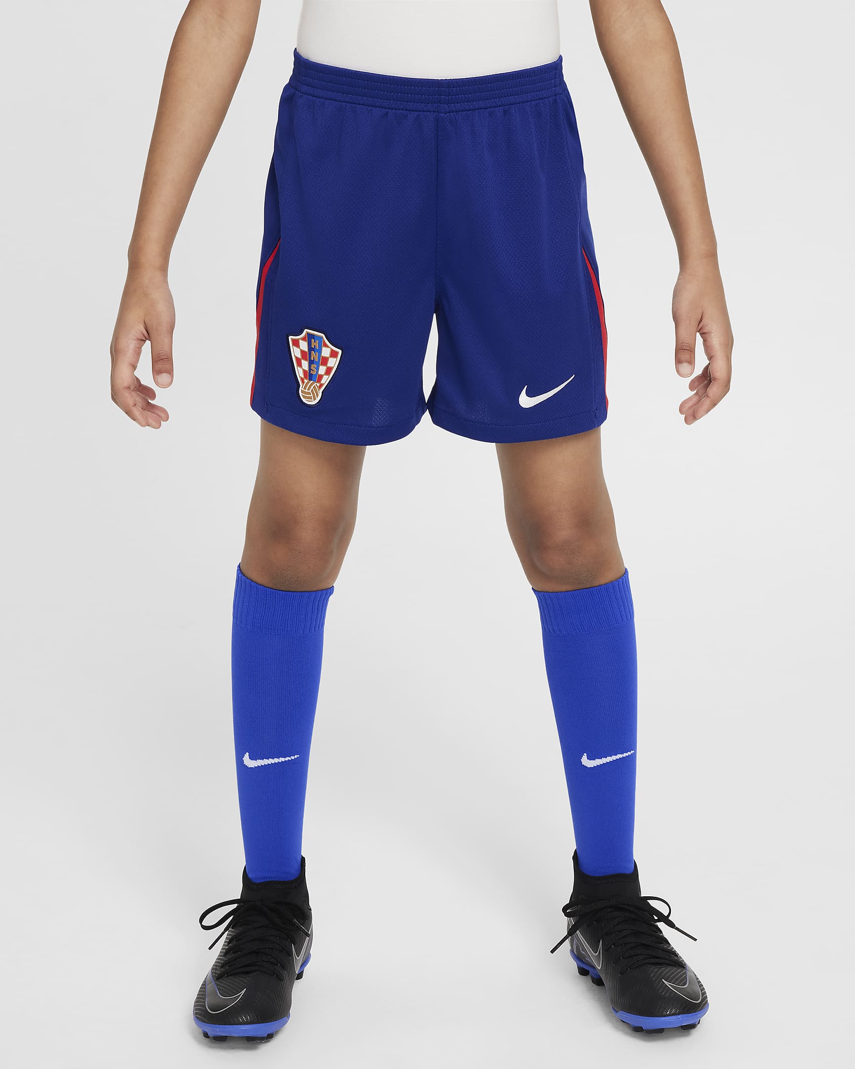 Croatia 2024/25 Stadium Away Younger Kids' Nike Football Replica Kit - Hyper Royal/Deep Royal Blue/University Red/White