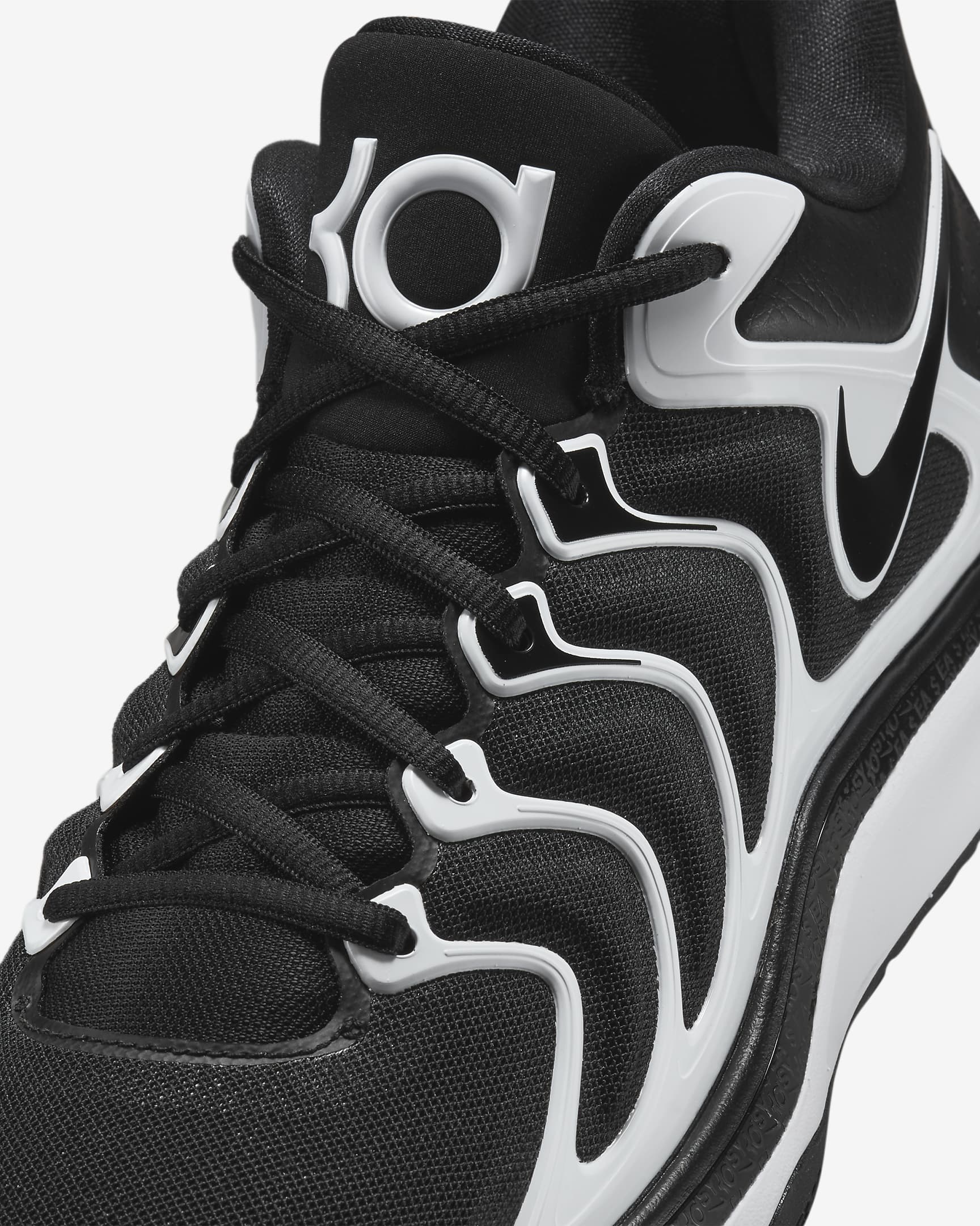 KD17 (Team Bank) Basketball Shoes - Black/White/Black