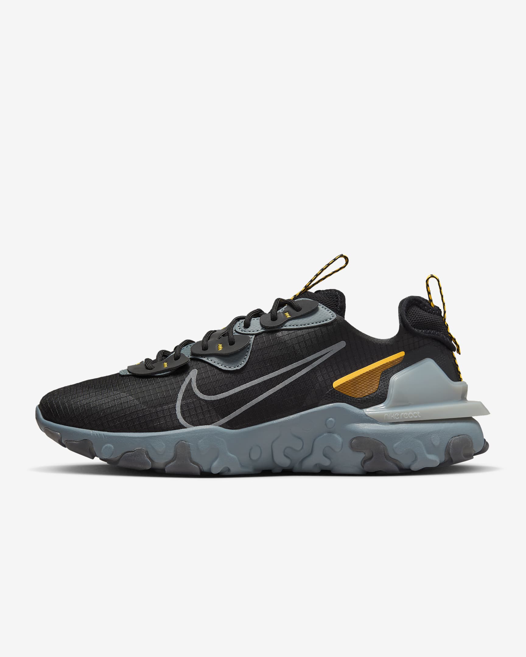 Nike React Vision Erkek Ayakkabısı - Siyah/Laser Orange/Cool Grey