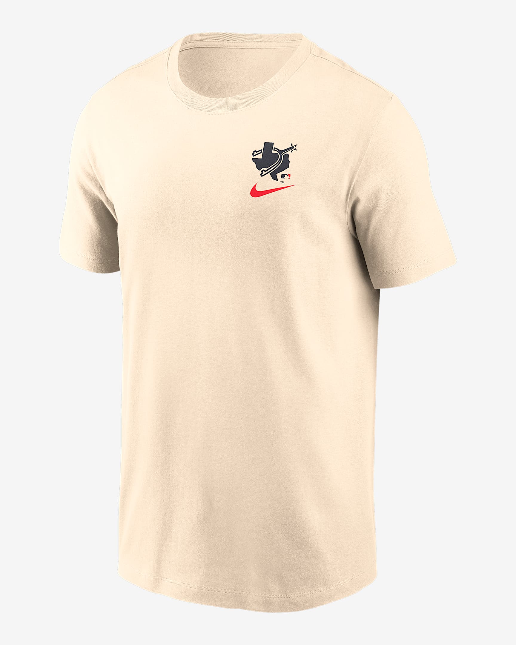 Texas Rangers City Connect 2-Hit Men's Nike MLB T-Shirt - Cream