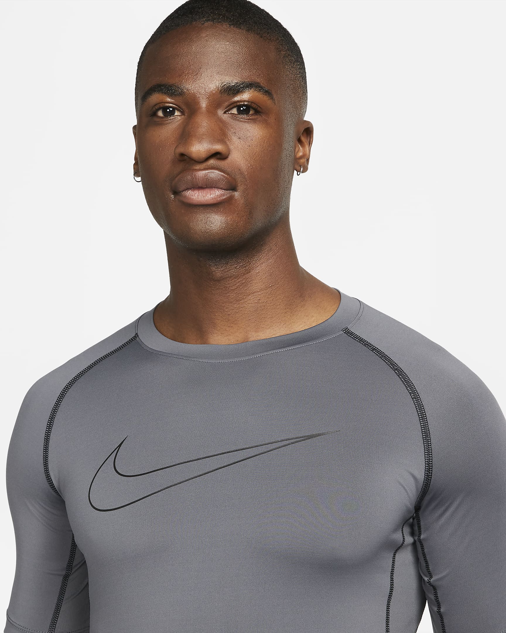 Nike Pro Dri-FIT Men's Tight-Fit Short-Sleeve Top. Nike ID