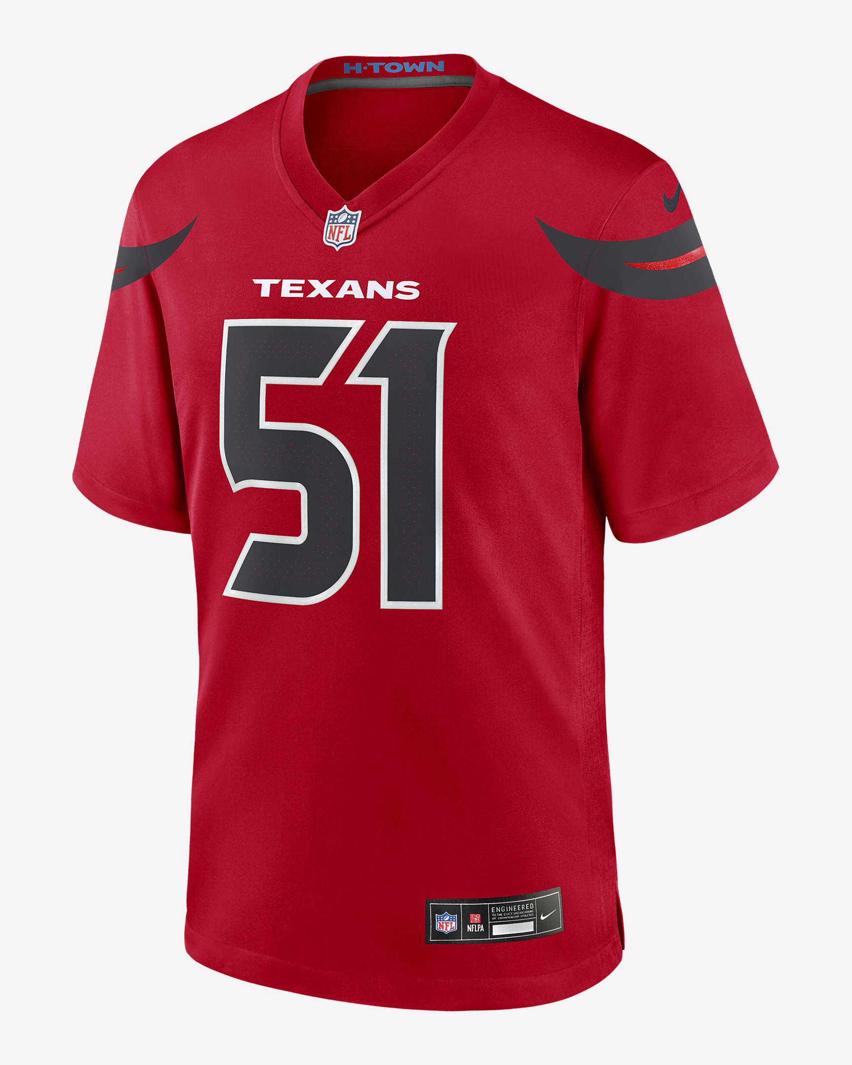 Jersey de fútbol americano Nike de la NFL Game para hombre Will Anderson Jr. Houston Texans - Rojo