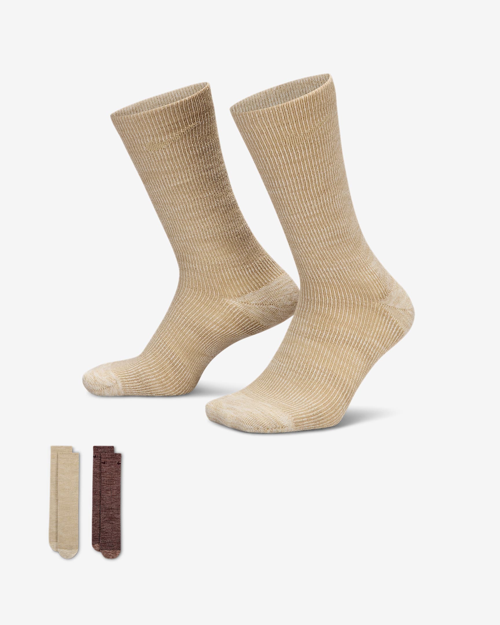 Nike Everyday Cushioned Crew Socks (2 Pairs) - Multi-Color