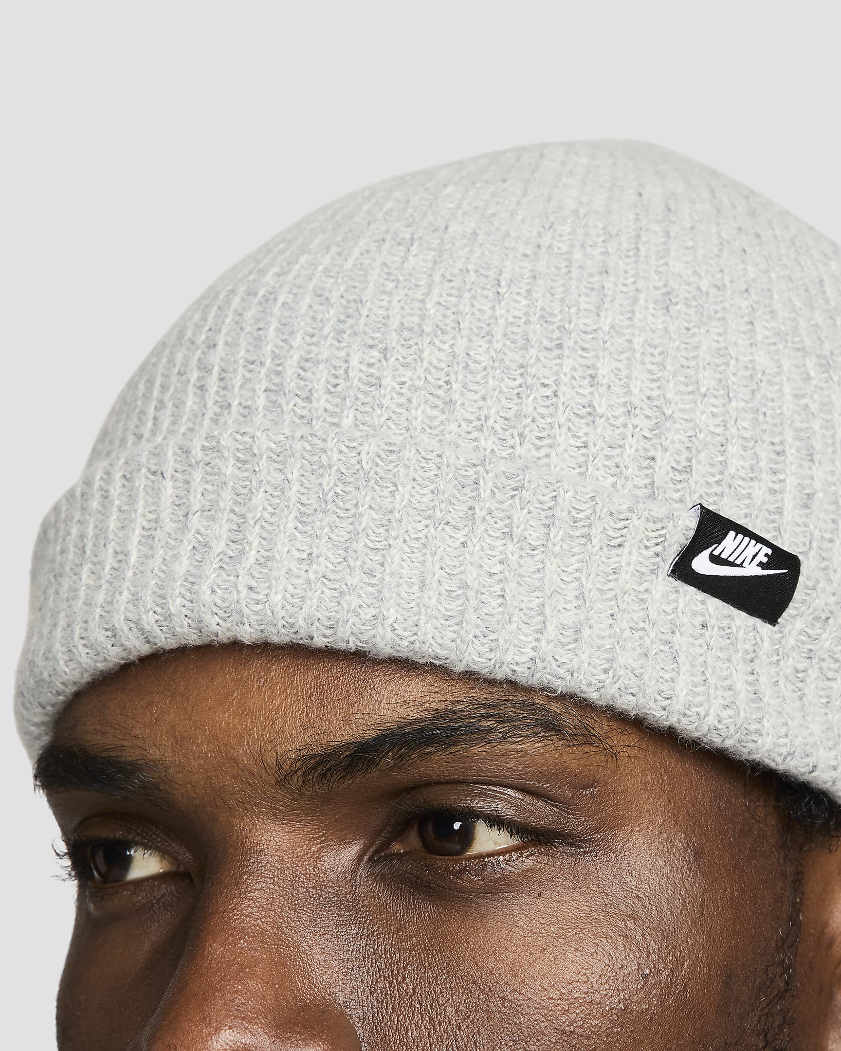 Nike Terra Futura365 beanie met korte omslag - Dark Grey Heather