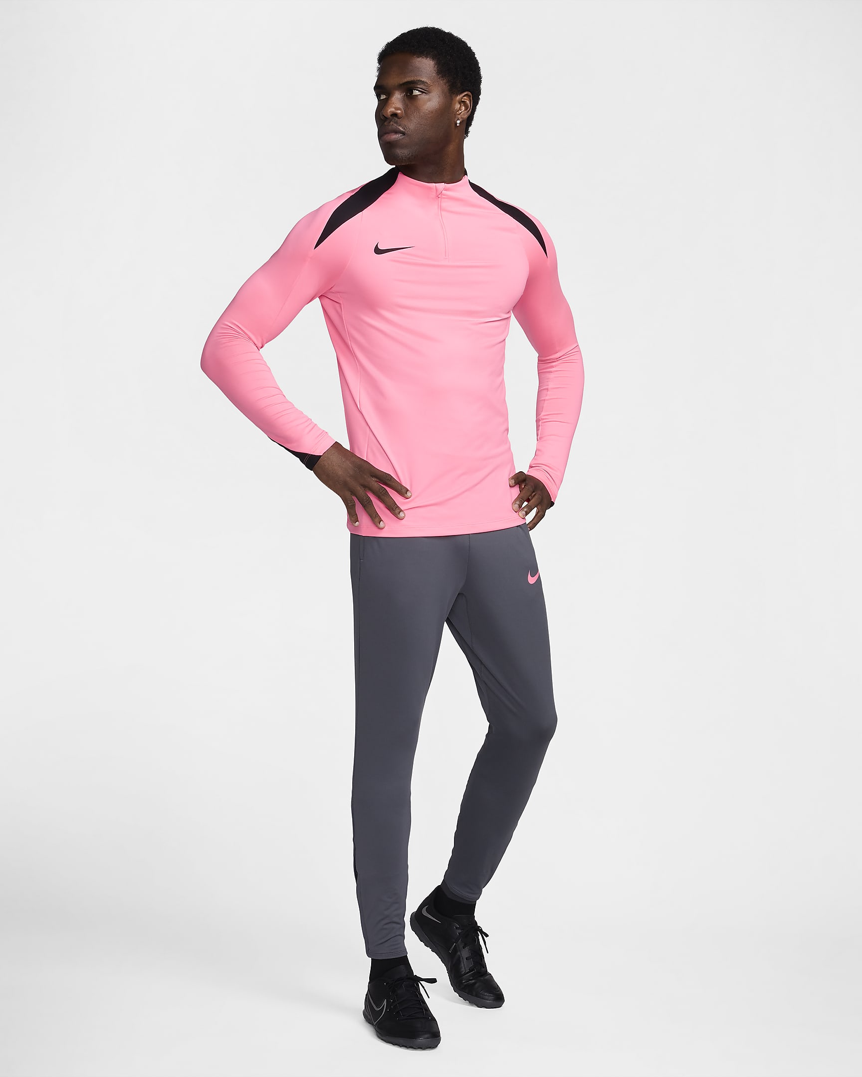 Nike Strike Dri-FIT-Fußball-Drill-Herrenoberteil mit Halbreißverschluss ...