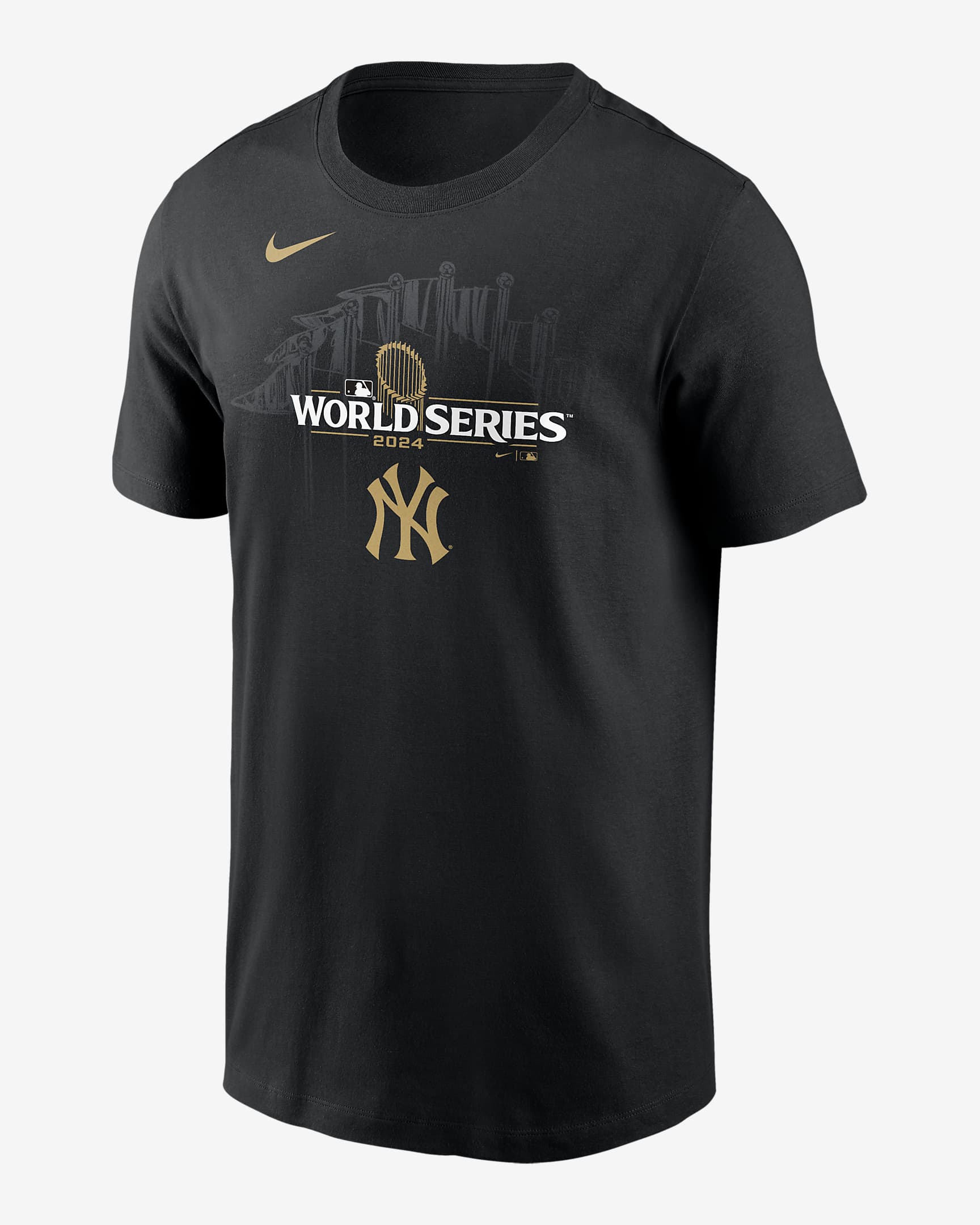 New York Yankees 2024 World Series Authentic Collection Men's Nike MLB T-Shirt - Black