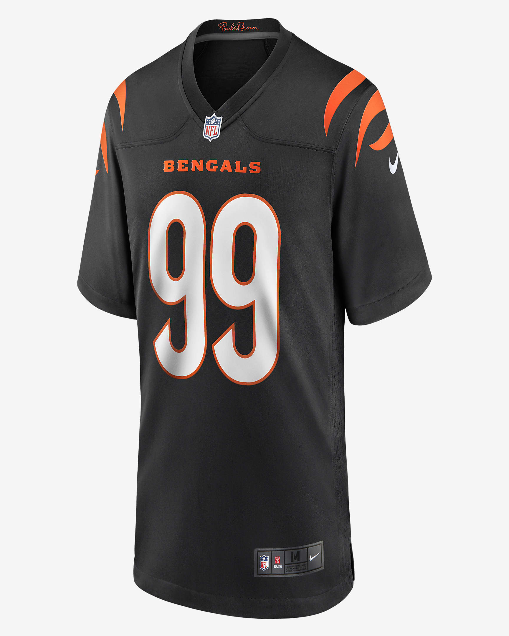 Myles Murphy Cincinnati Bengals Men's Nike NFL Game Football Jersey ...