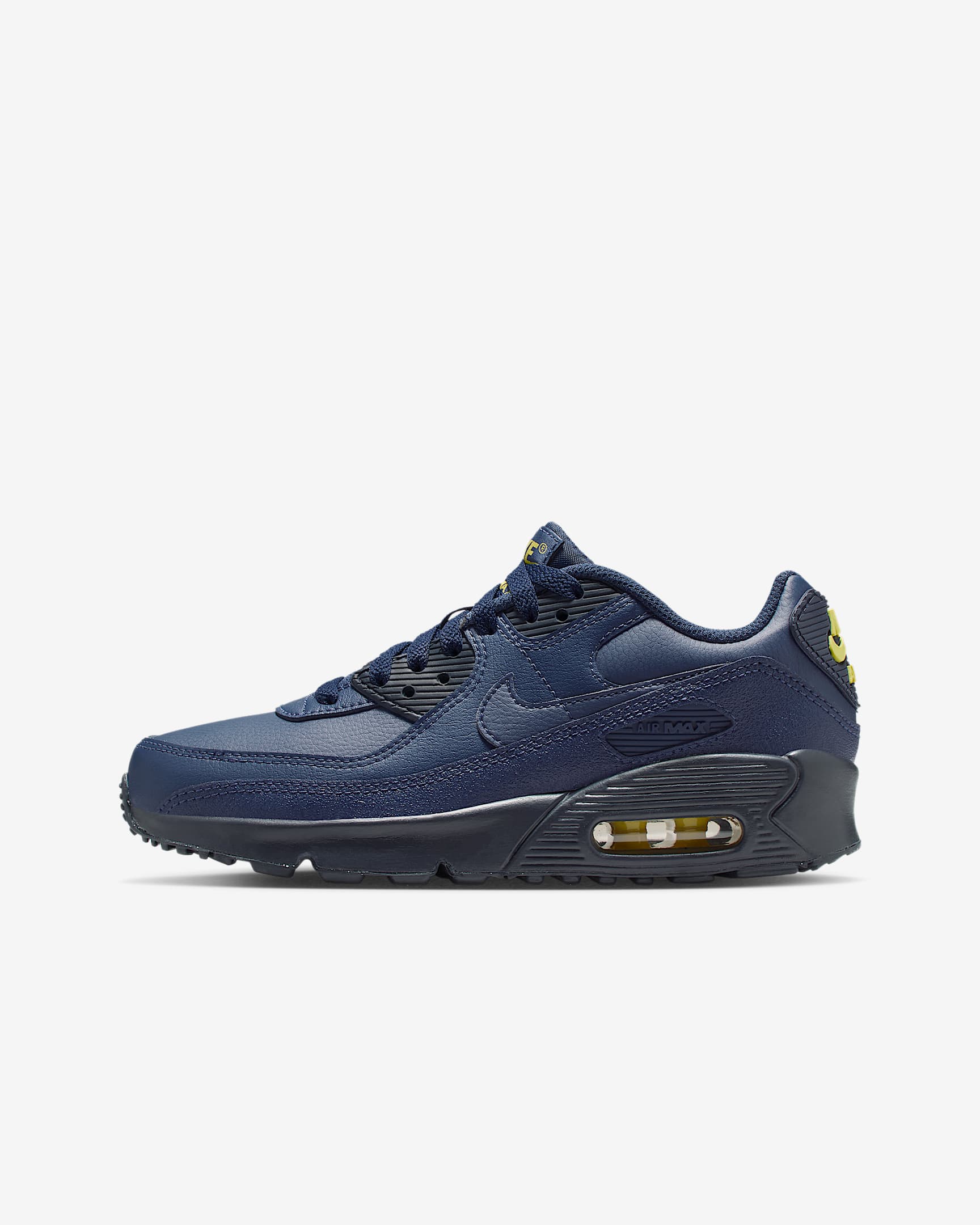 Nike Air Max 90 LTR sko til store barn - Obsidian/Lightning/Obsidian