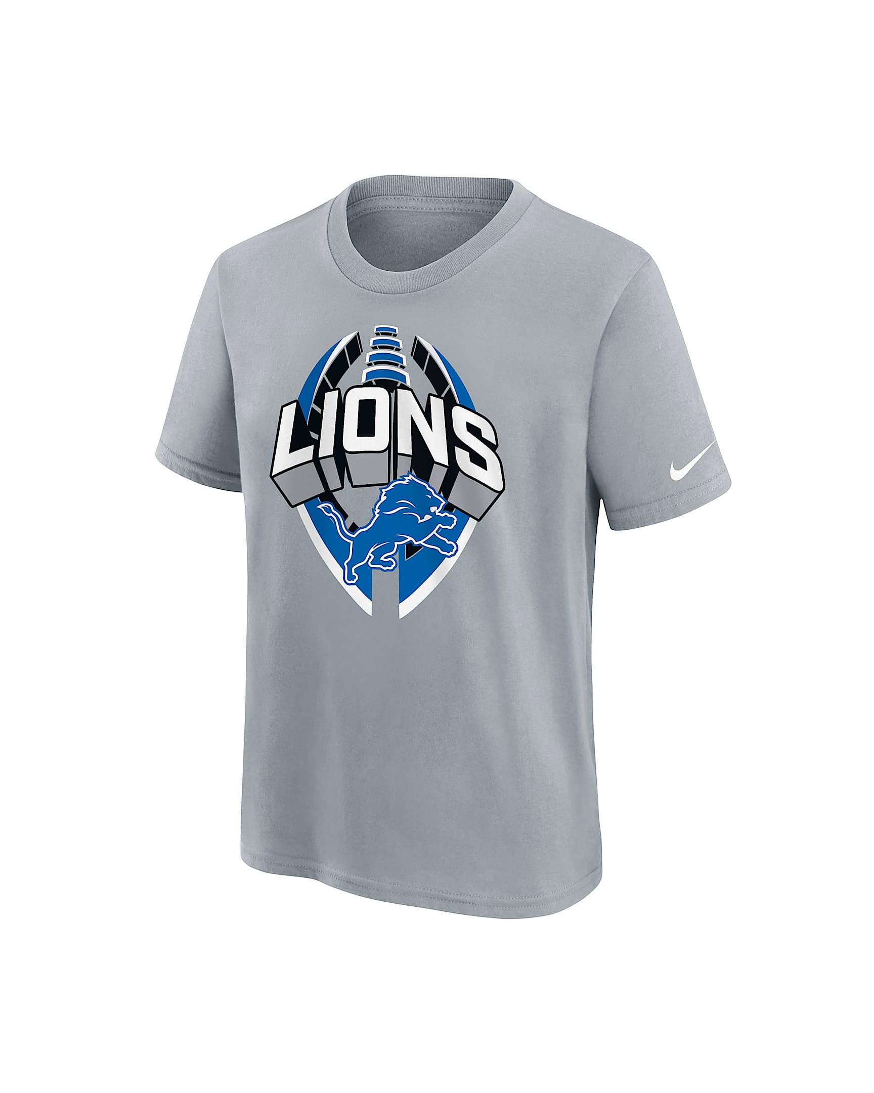 Playera Nike Dri-FIT de la NFL para niños talla grande Detroit Lions Legend Icon - Gris