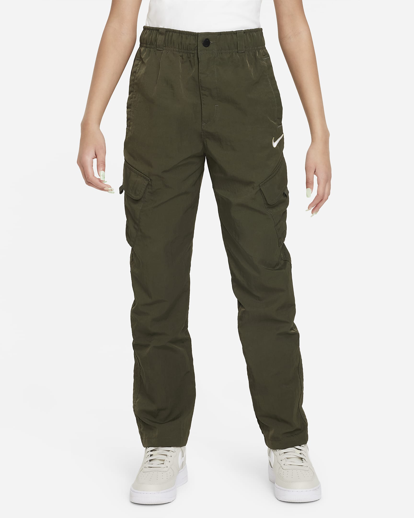 Nike Outdoor Play Big Kids' Woven Cargo Pants - Cargo Khaki