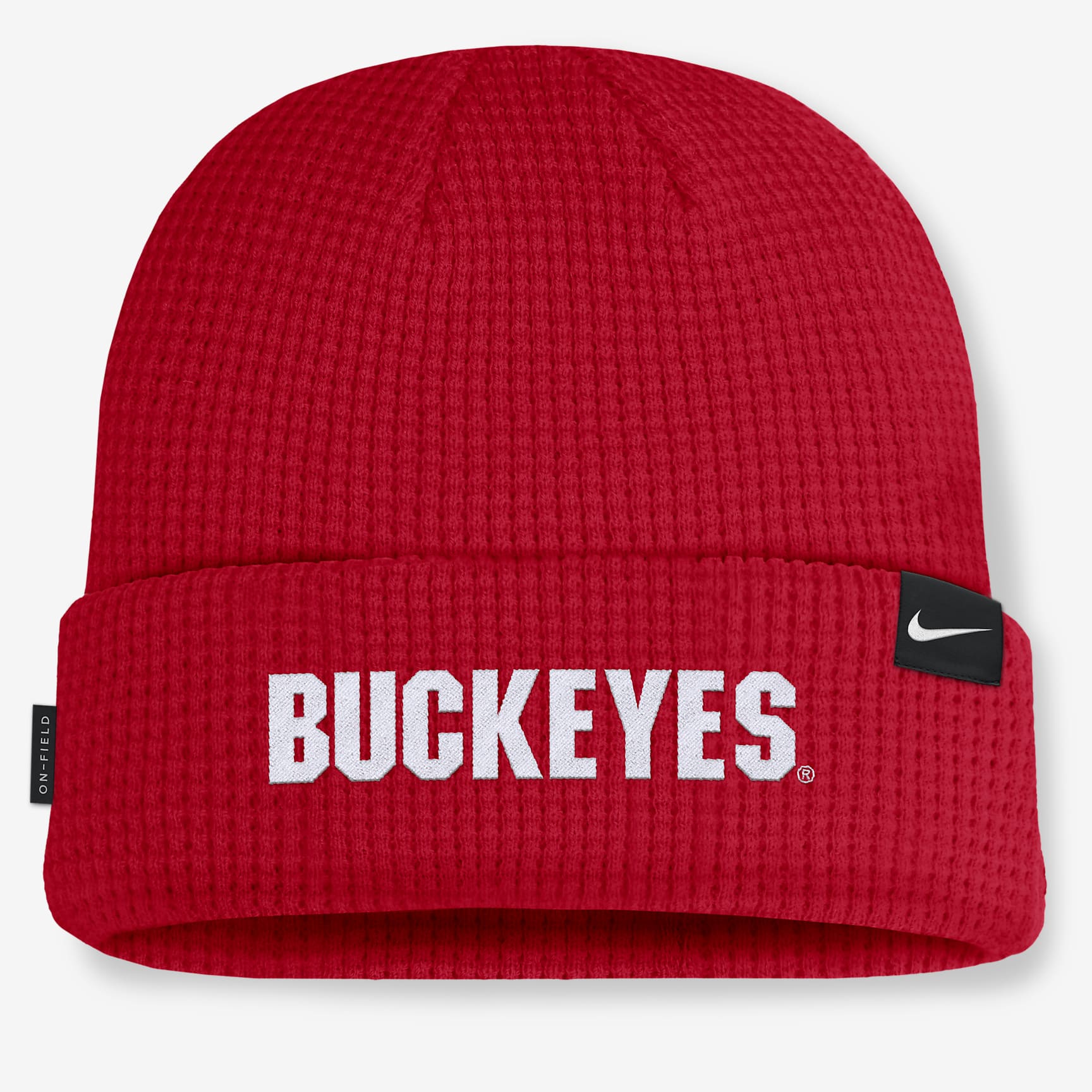 Ohio State Buckeyes Sideline Terra Men's Nike College Cuffed Beanie - University Red