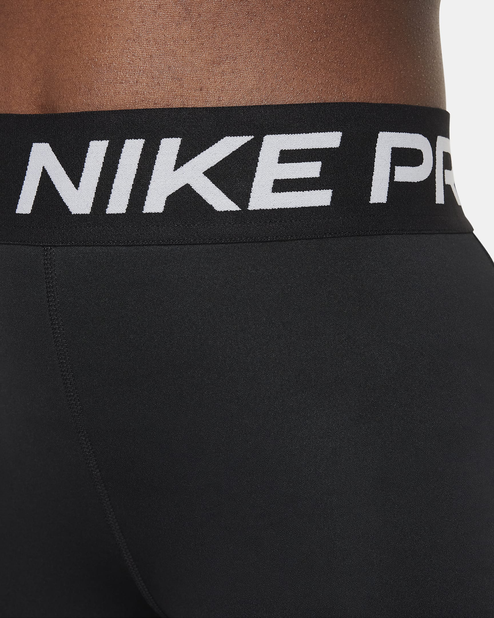 Nike Pro Older Kids' (Girls') Shorts - Black/White