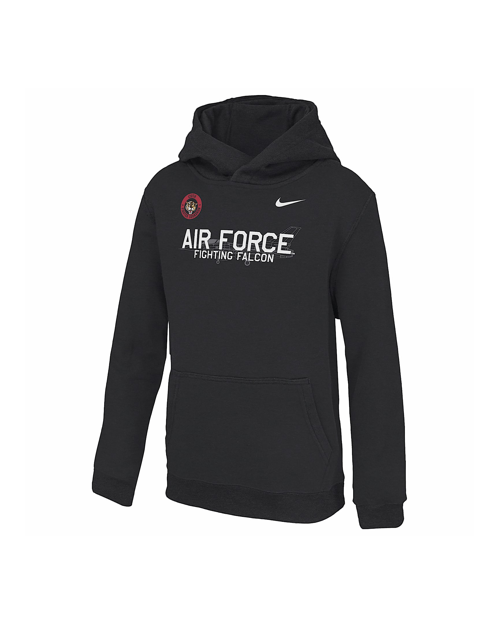 Air Force Club Fleece Big Kids' (Boys') College Pullover Hoodie - Black