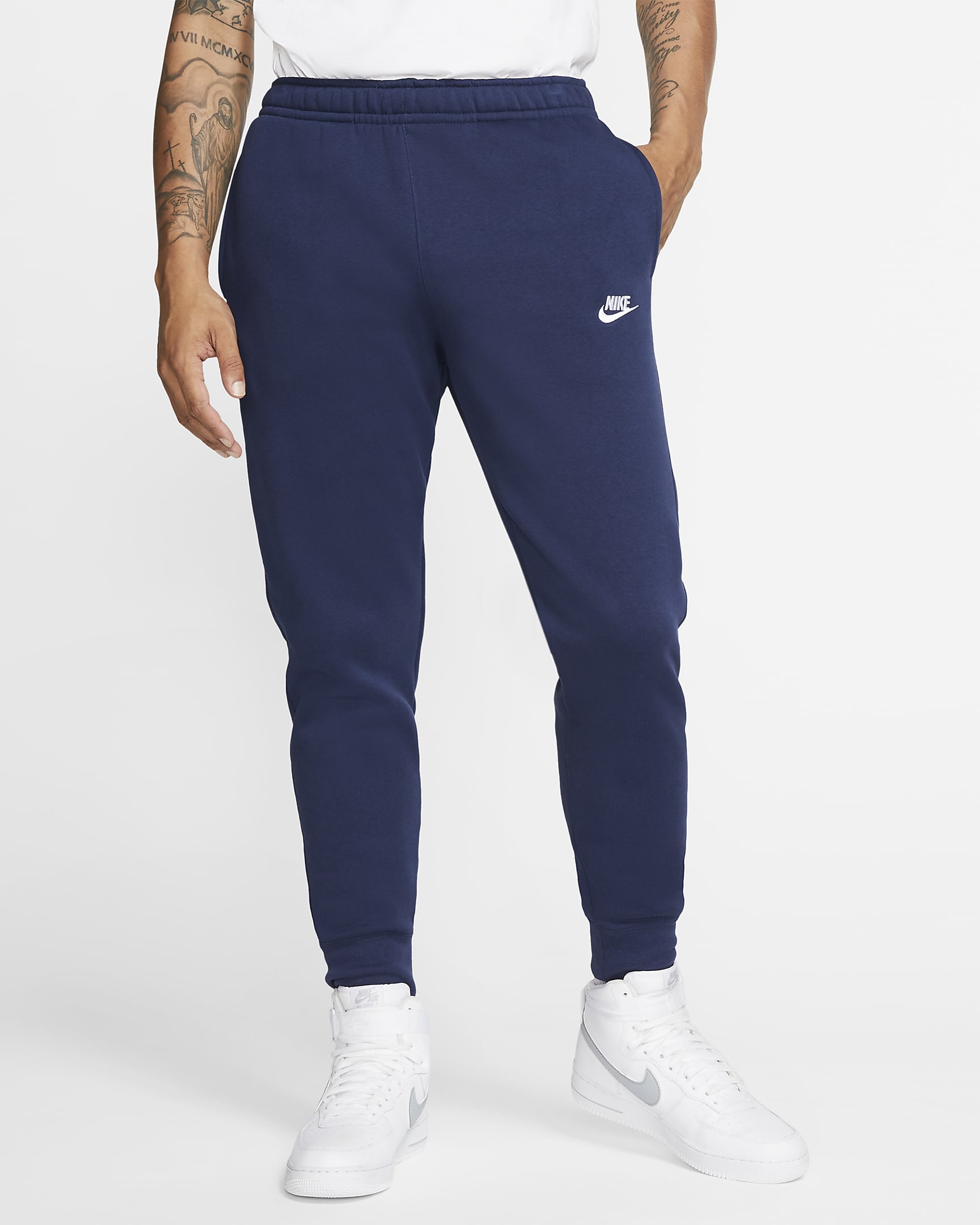Nike Sportswear Club Fleece Joggers - Midnight Navy/Midnight Navy/White