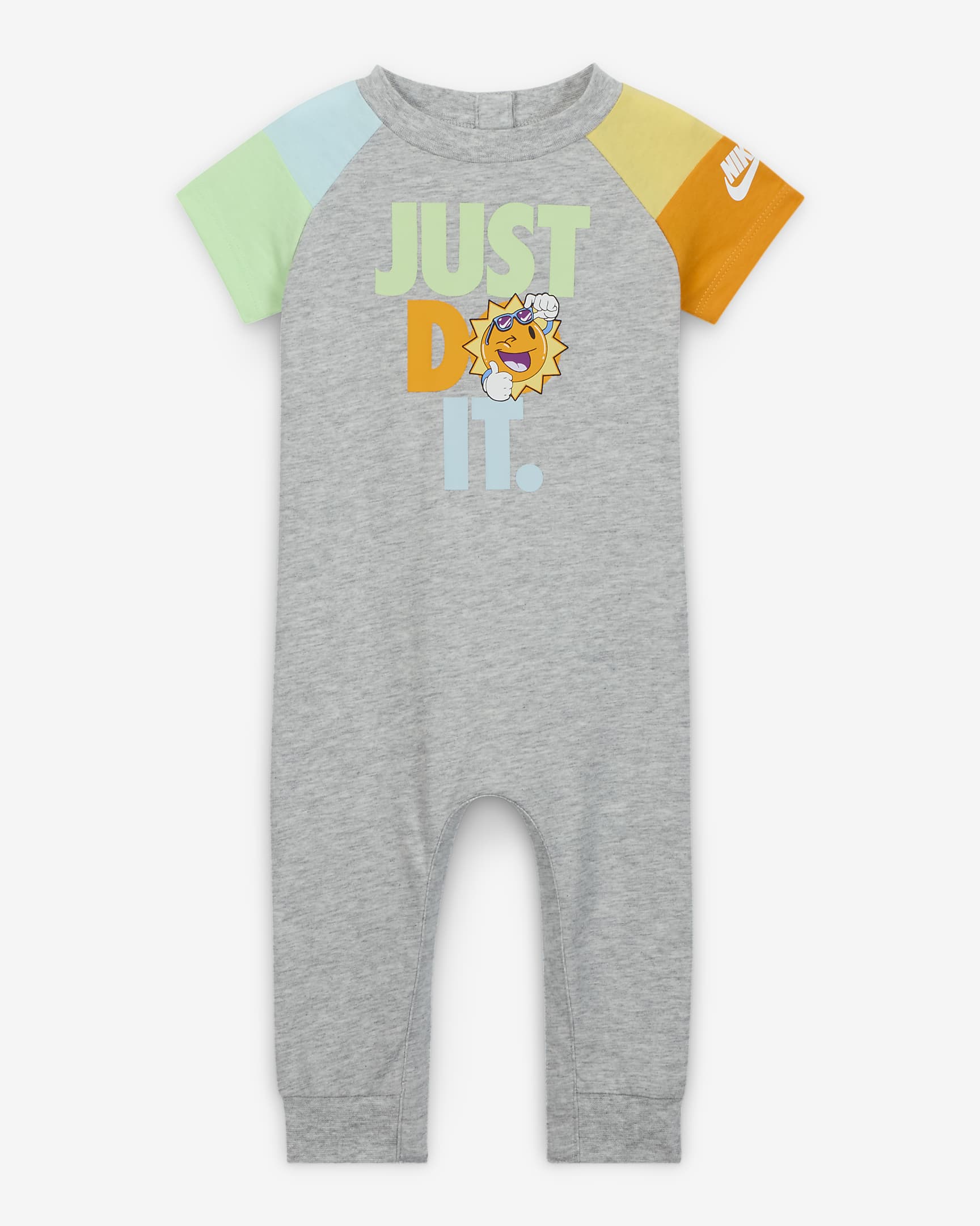 Nike KSA Baby (0-9M) Romper - Light Grey Heather