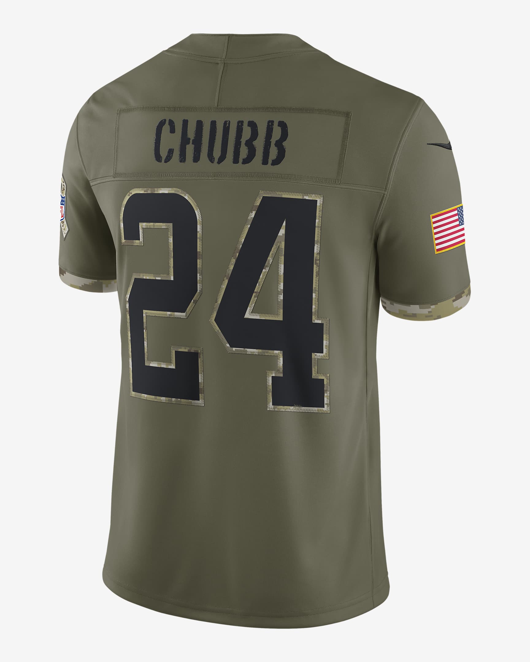 NFL Cleveland Browns Salute to Service (Nick Chubb) Men's Limited