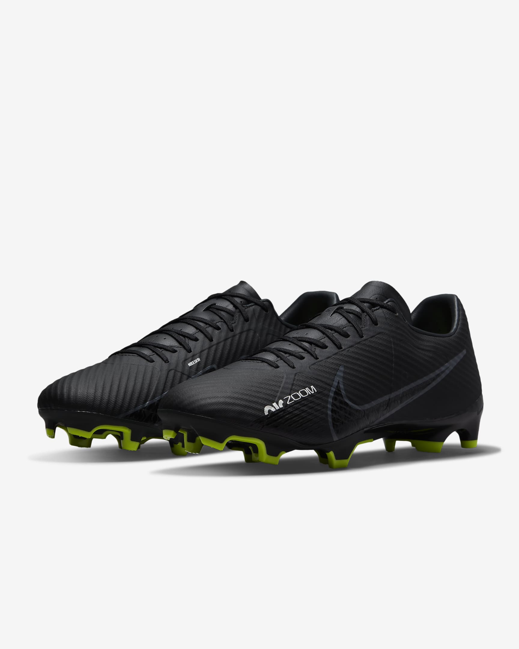 Nike Mercurial Vapor 15 Academy Multi-Ground Low-Top Football Boot - Black/Summit White/Volt/Dark Smoke Grey