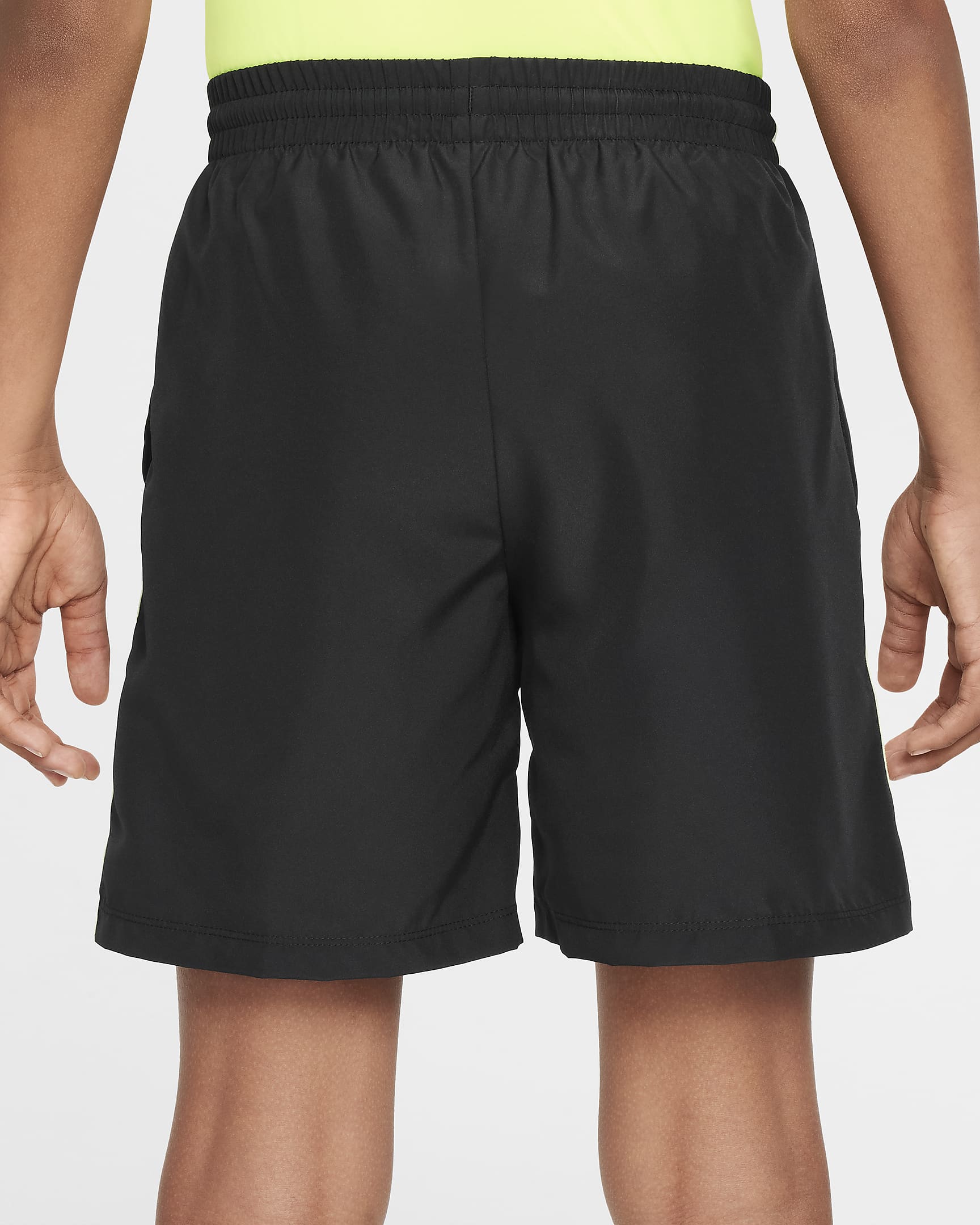 Nike Multi Big Kids' (Boys') Dri-FIT Training Shorts - Black/Volt