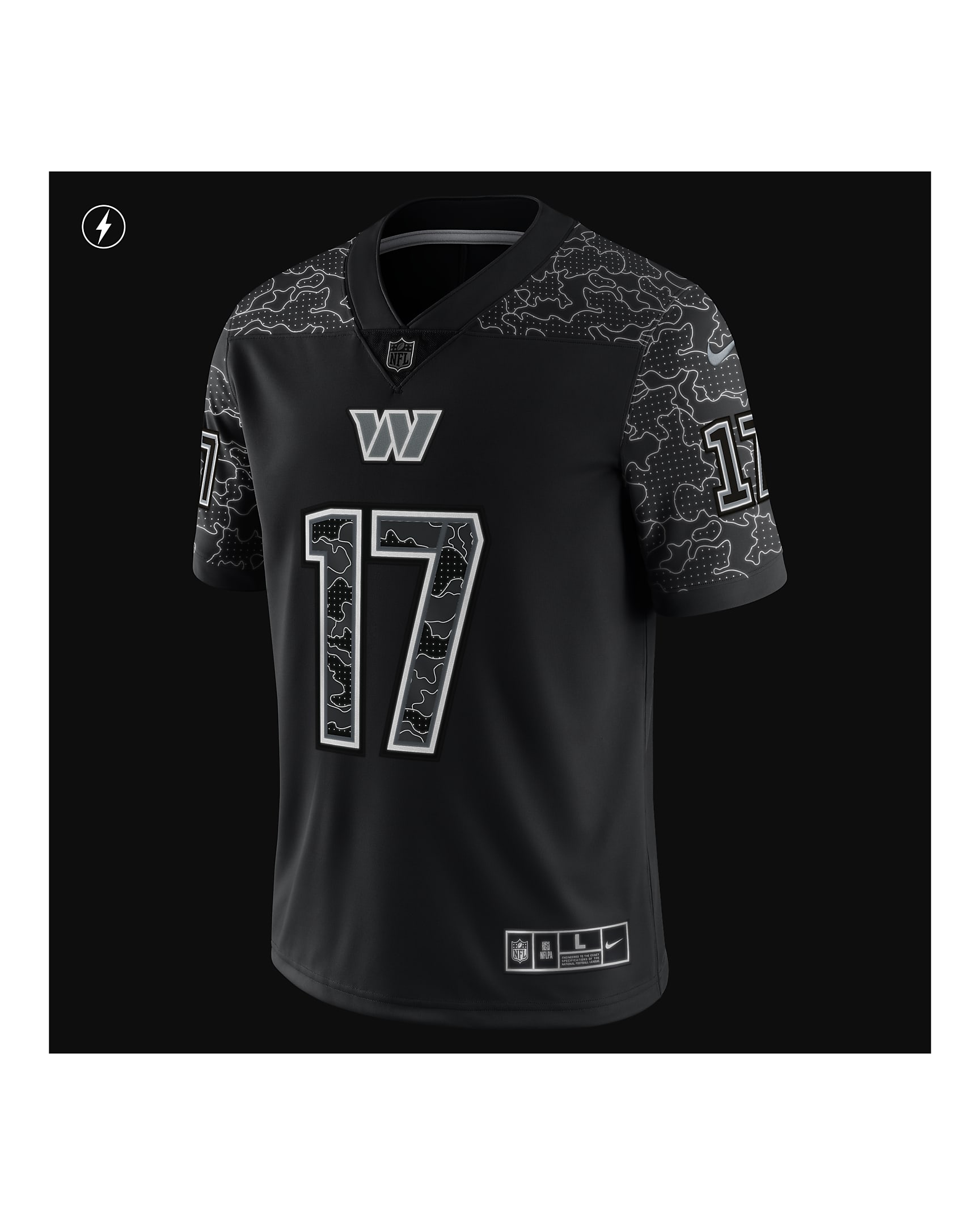 NFL Washington Commanders RFLCTV (Terry McLaurin) Men's Fashion Football Jersey.