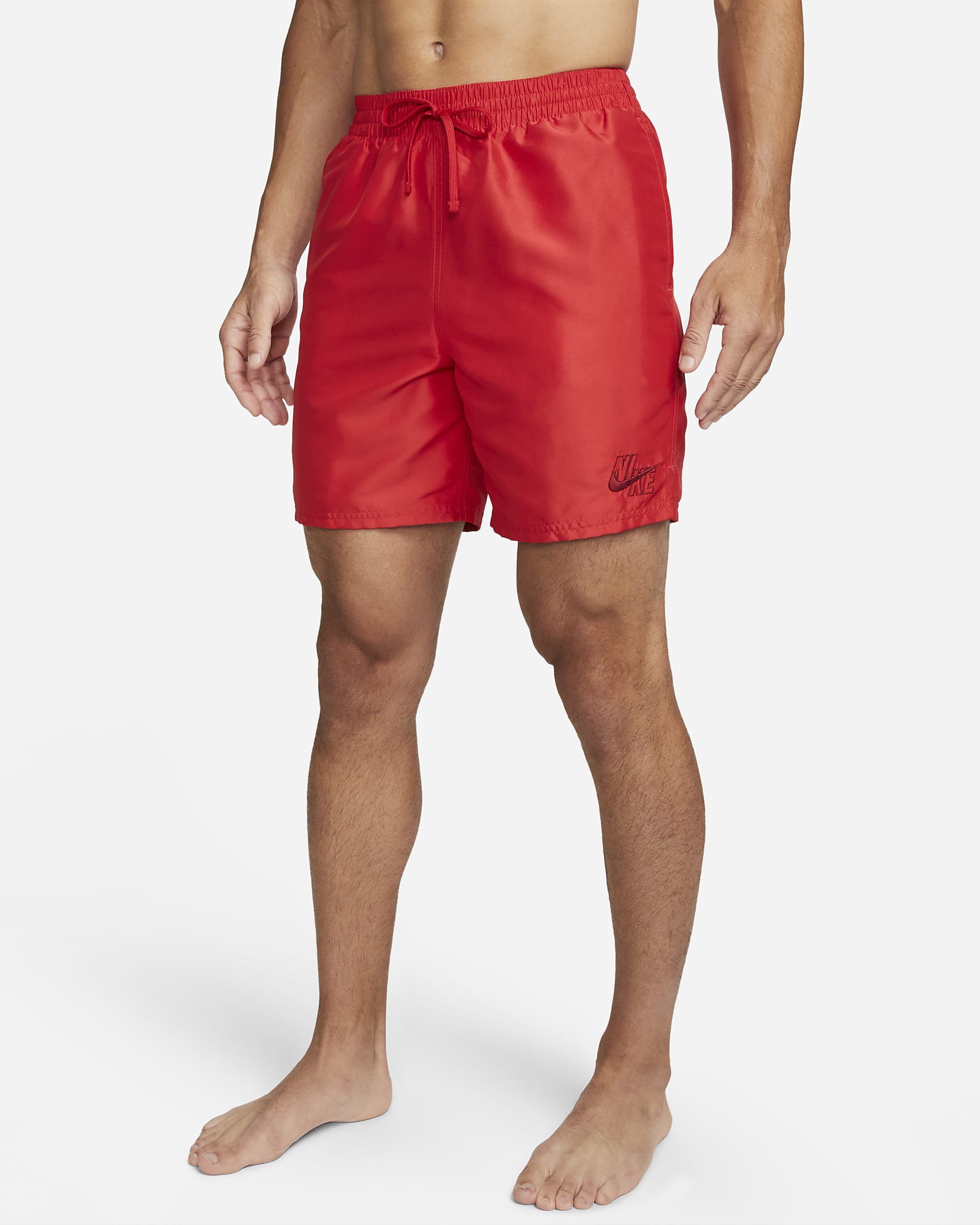 Traje de baño tipo short de voleibol de 18 cm para hombre Nike Essential - Rojo universitario