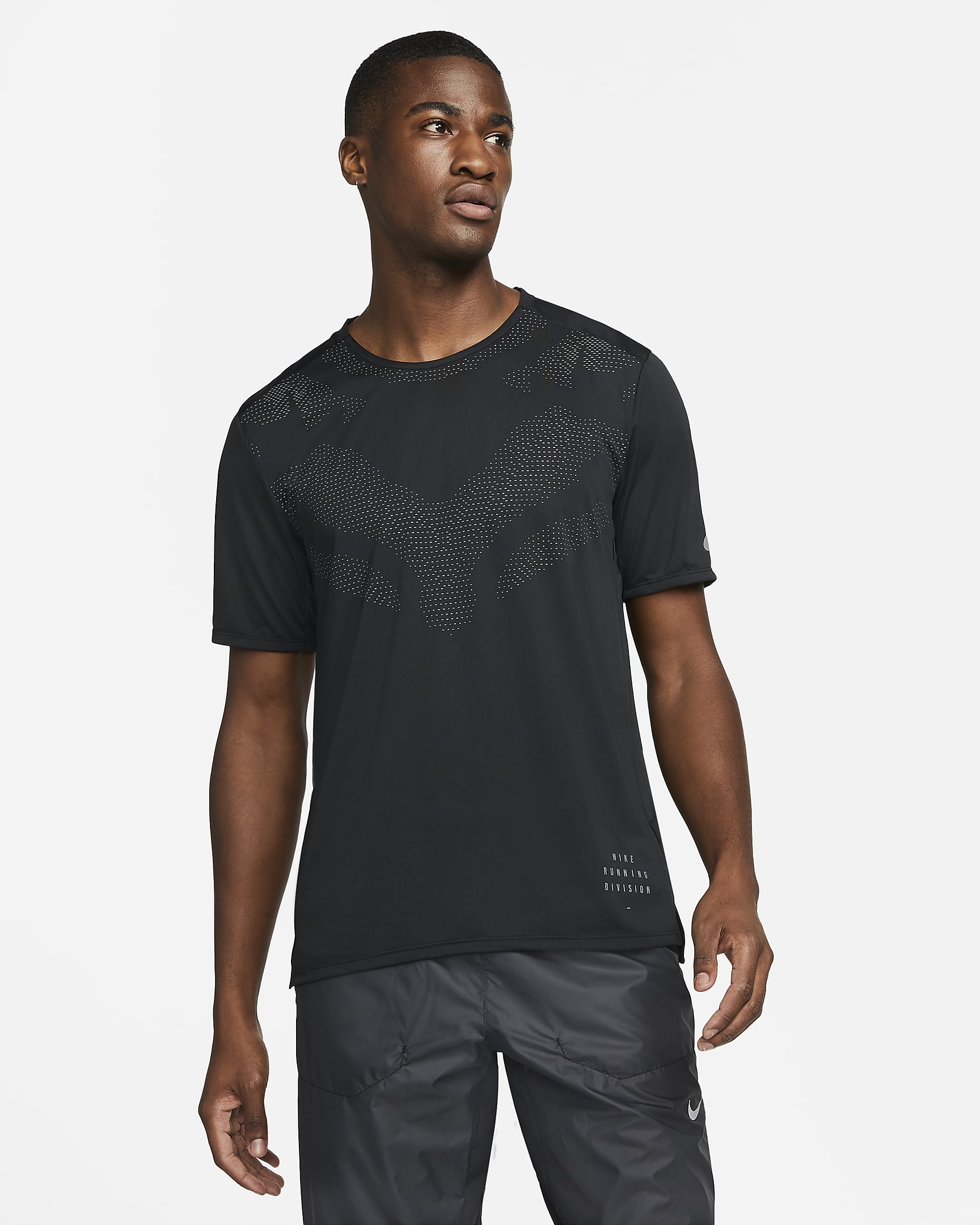 Playera de running de manga corta para hombre Nike Dri-FIT Run Division Rise 365 - Negro