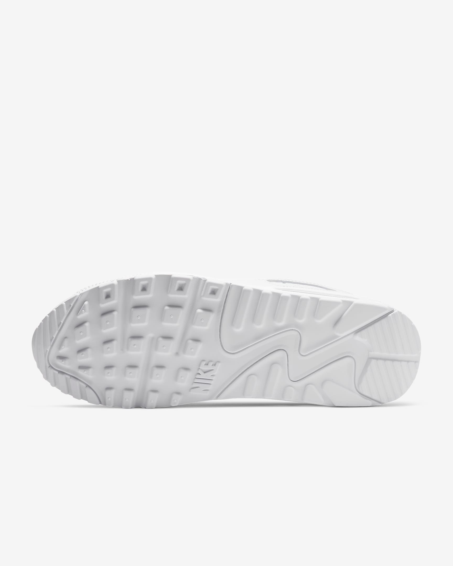 Nike Air Max 90 Men's Shoes - White/White/Wolf Grey/White