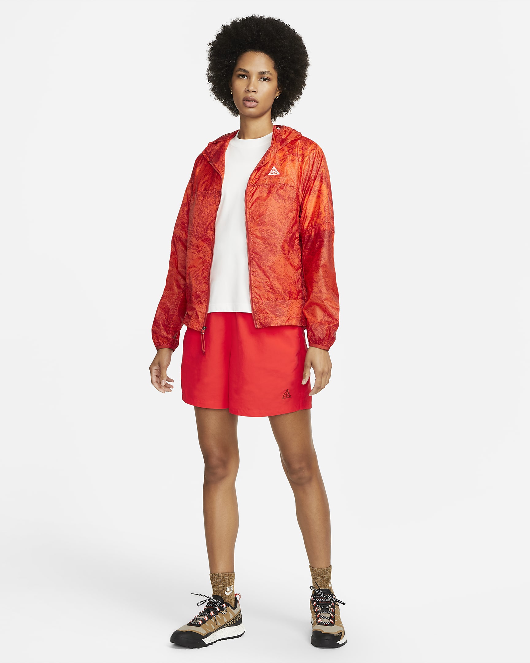 Nike ACG Women's Oversized Shorts - Light Crimson/Cinnabar/Mars Stone