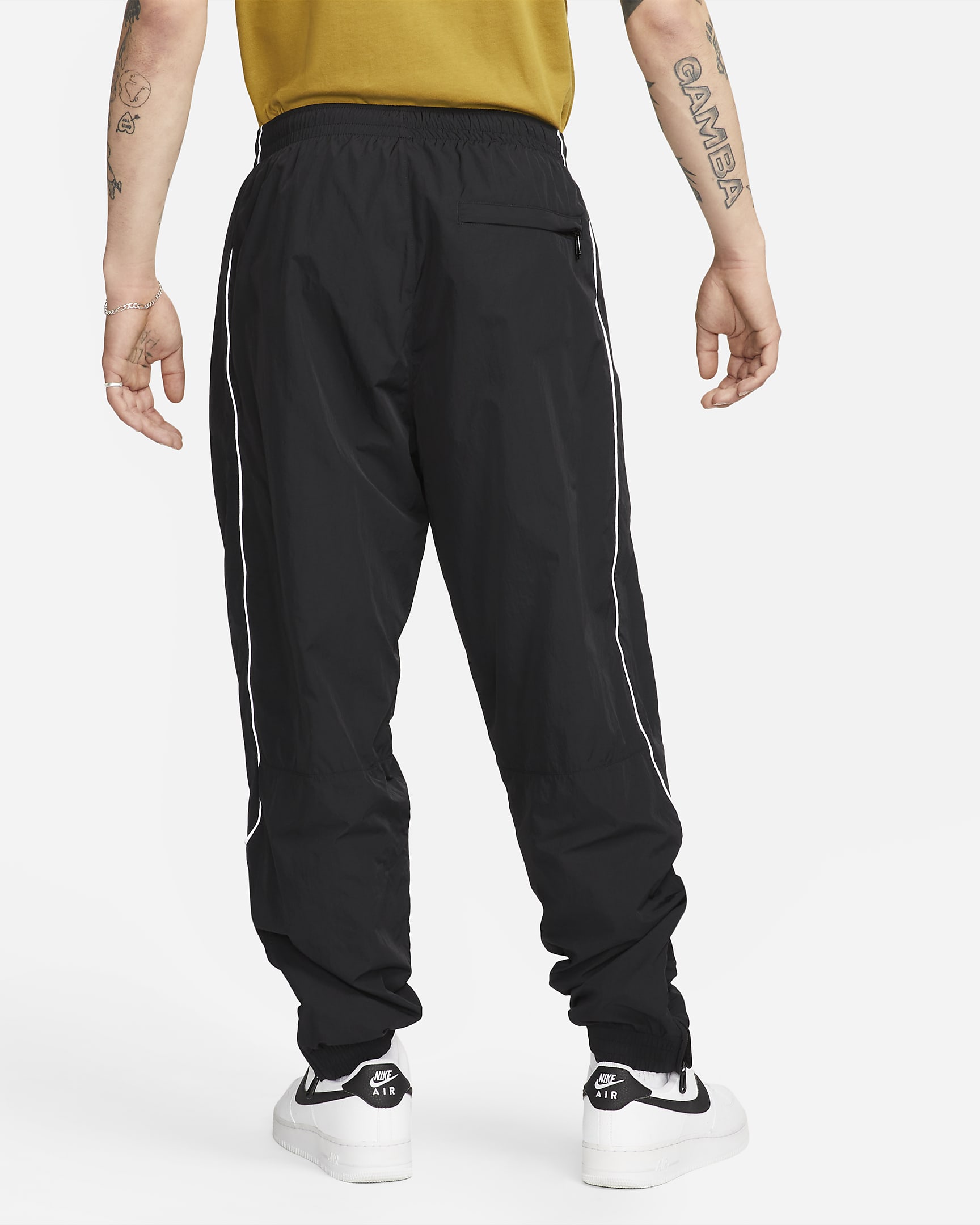 Nike Solo Swoosh Men's Tracksuit Bottoms - Black/White