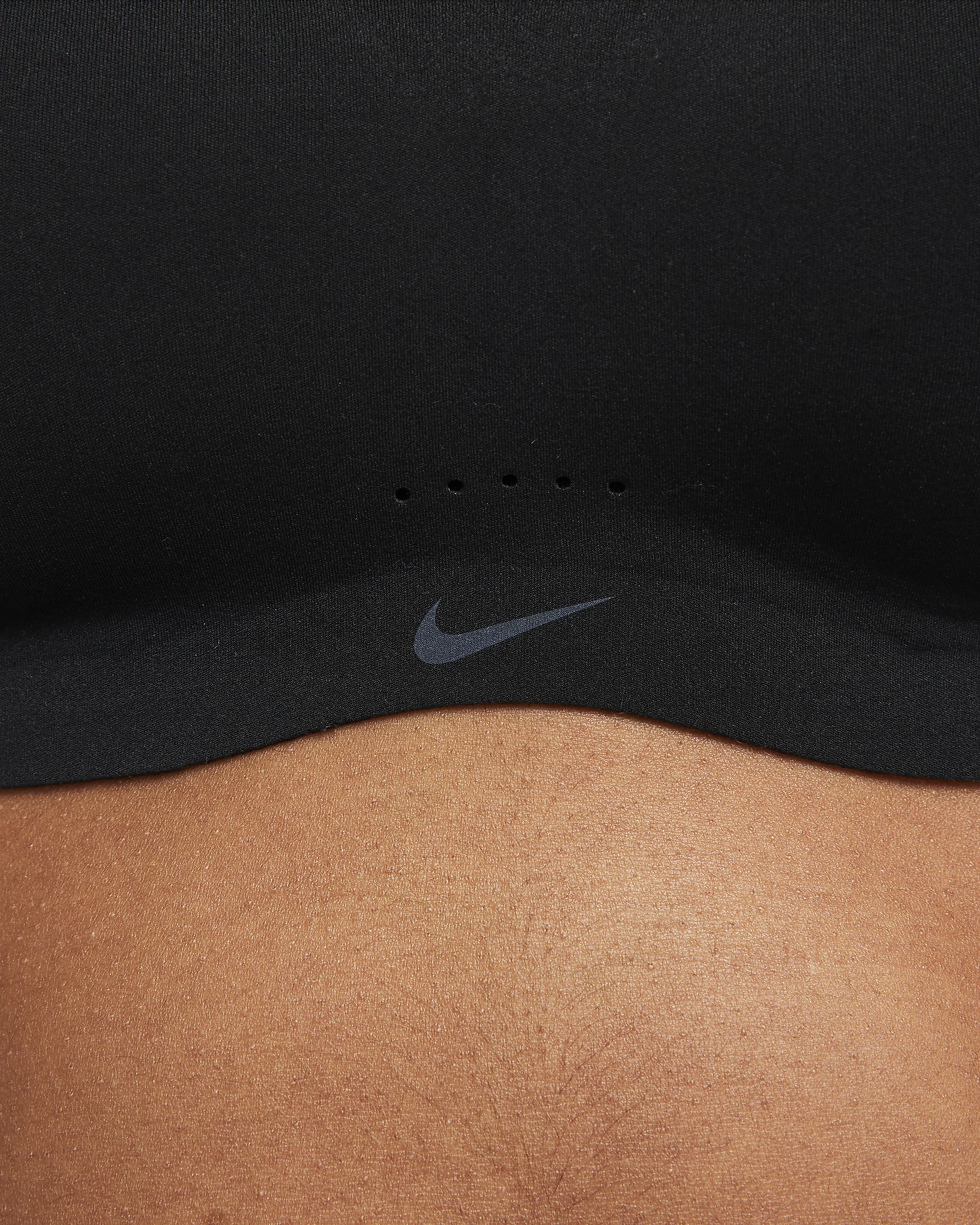 Nike Alate Minimalist Sujetador deportivo de sujeción ligera con almohadilla - Mujer - Negro/Negro/Dark Smoke Grey