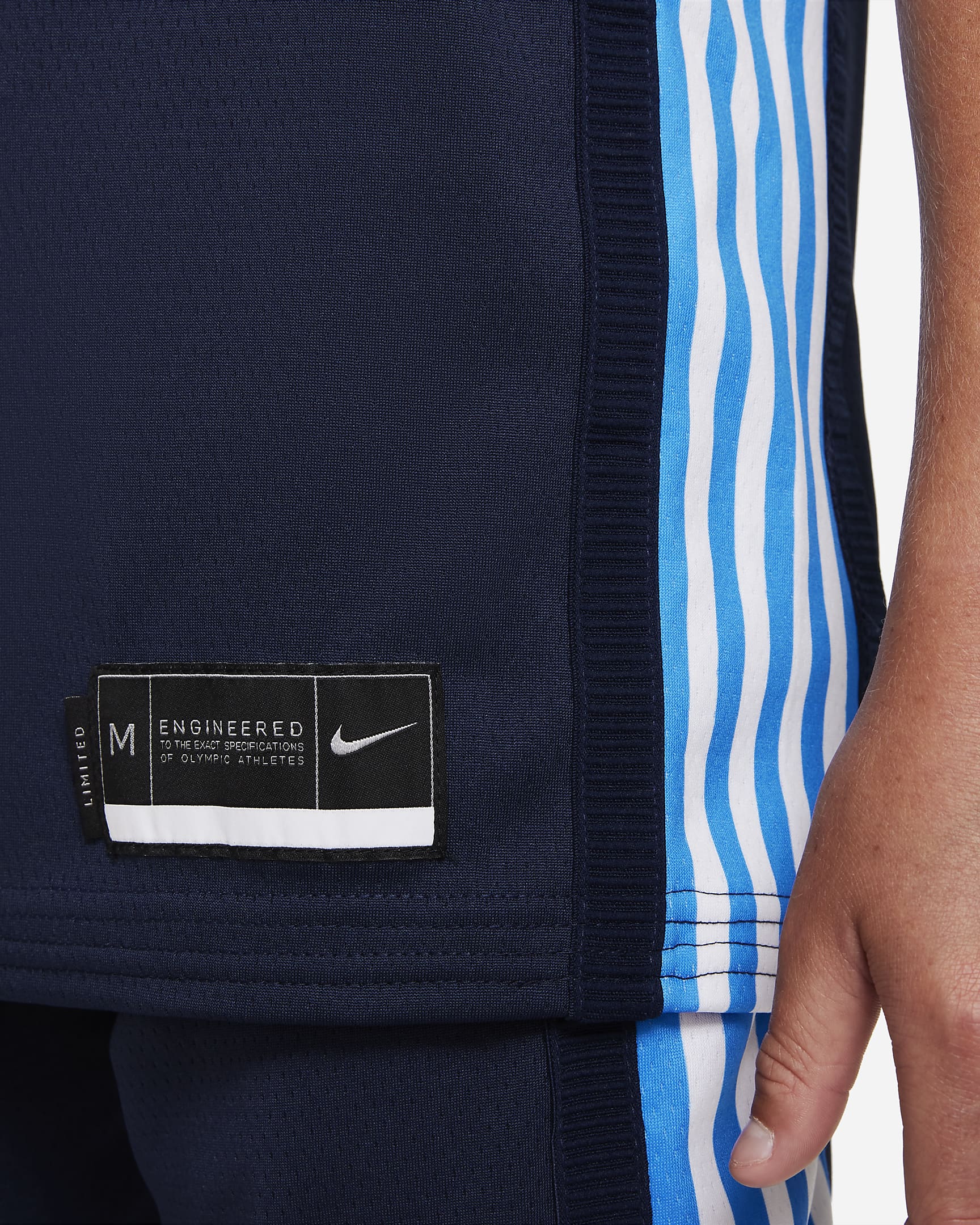 Maglia da basket Nike Grecia (Road) - Ragazzo/a - College Navy