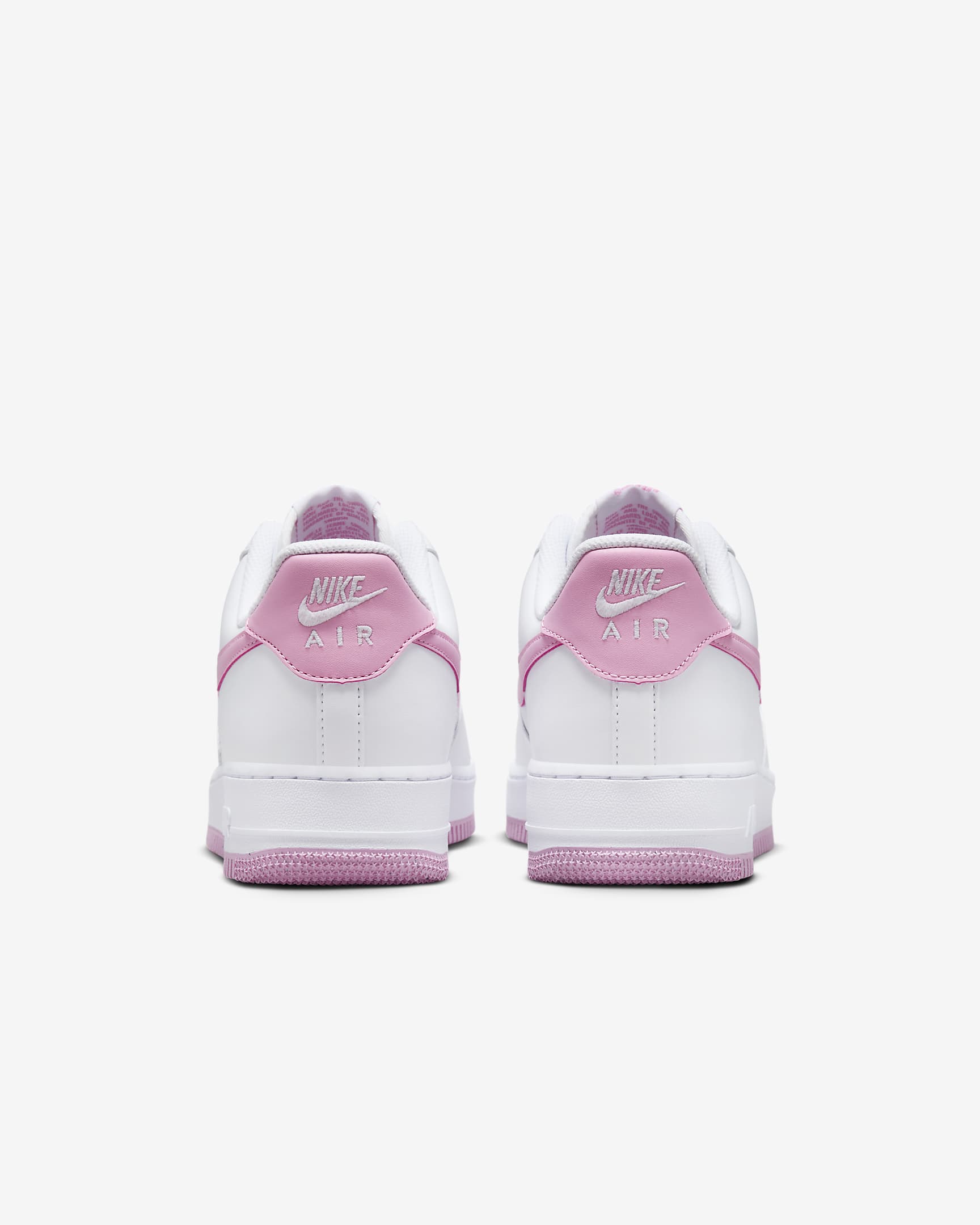 Nike Air Force 1 '07 Men's Shoes - White/White/Pink Rise