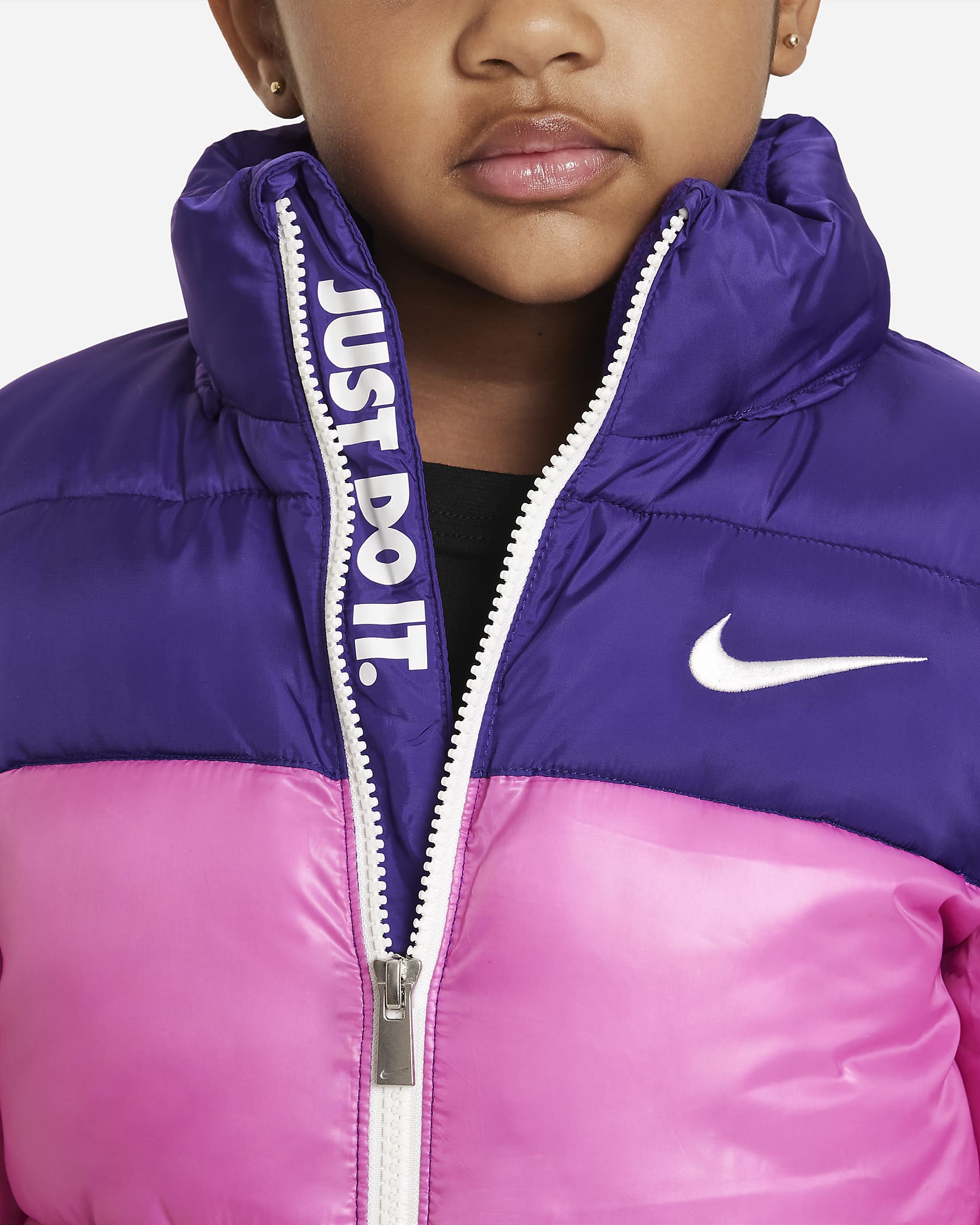 Nike Colorblock Puffer Jacket Little Kids Jacket.