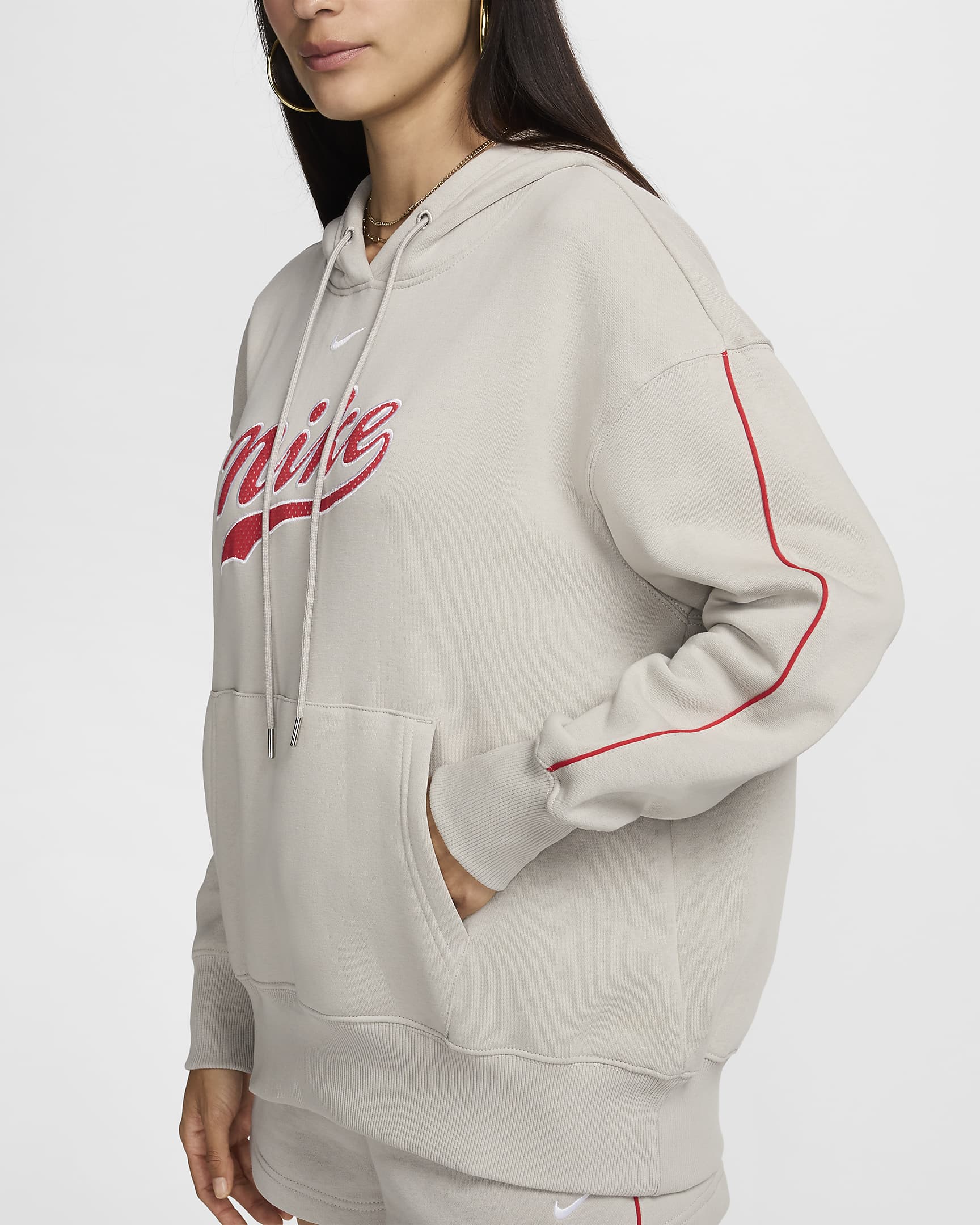 Nike Sportswear Phoenix Fleece-Hoodie (Damen) - Light Iron Ore