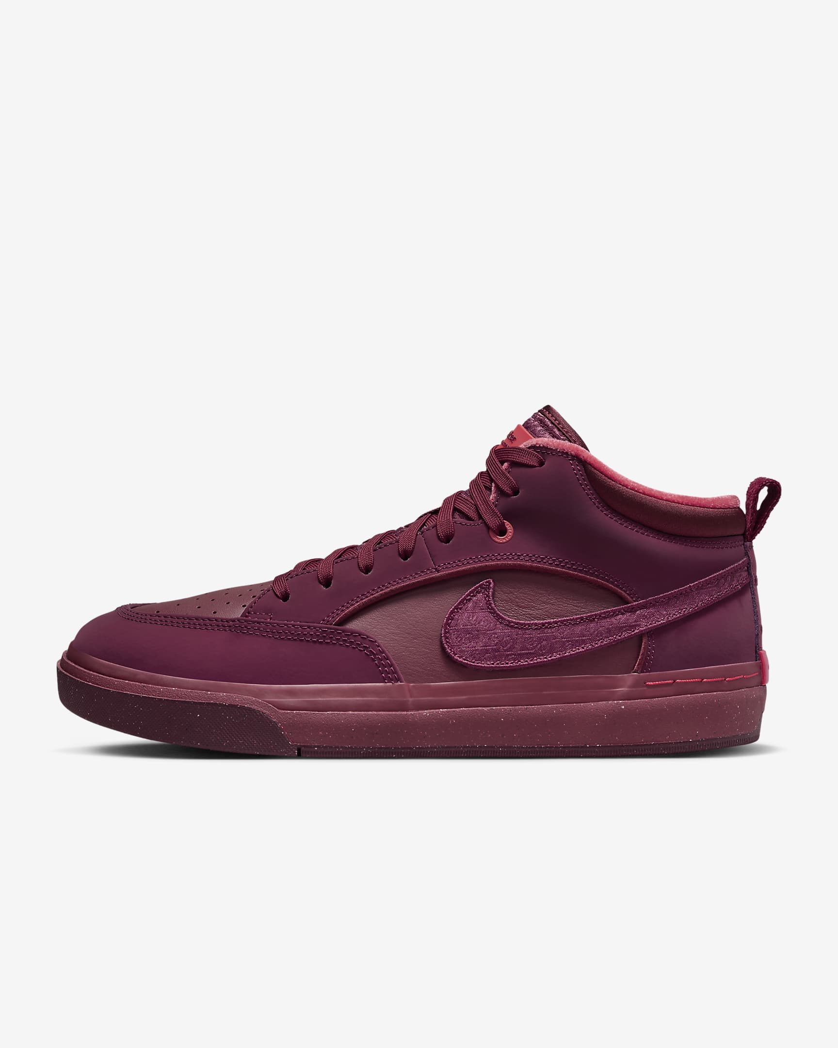 Tenis de skateboarding Nike SB React Leo Premium - Remolacha oscuro/Rojo team/Rojo picante/Remolacha oscuro