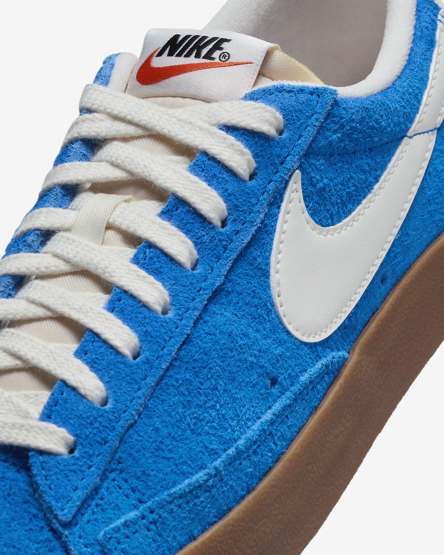 Nike Blazer Low '77 Vintage damesko - Photo Blue/Gum Medium Brown/Svart/Sail