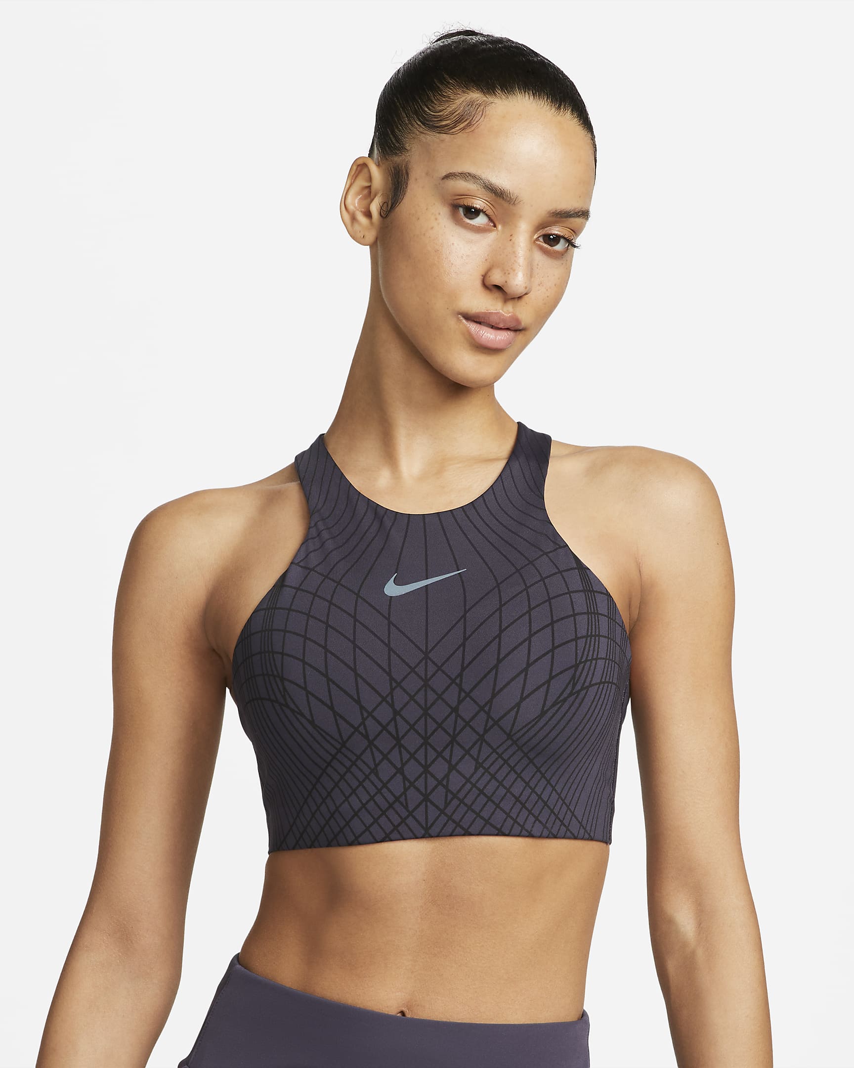 Nike Swoosh Women's MediumSupport Padded HighNeck Sports Bra. Nike AU