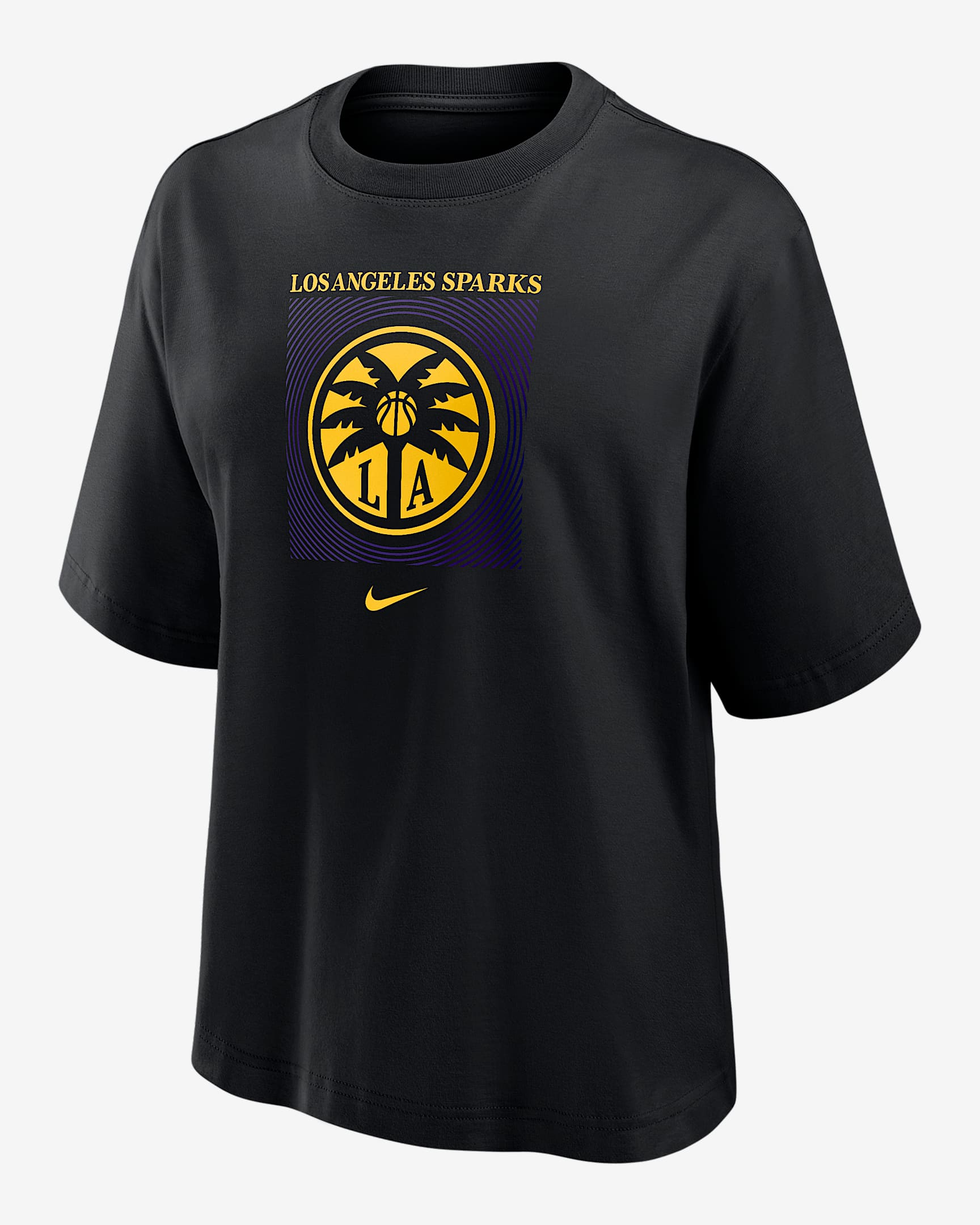 Los Angeles Sparks Women's Nike WNBA Boxy T-Shirt - Black