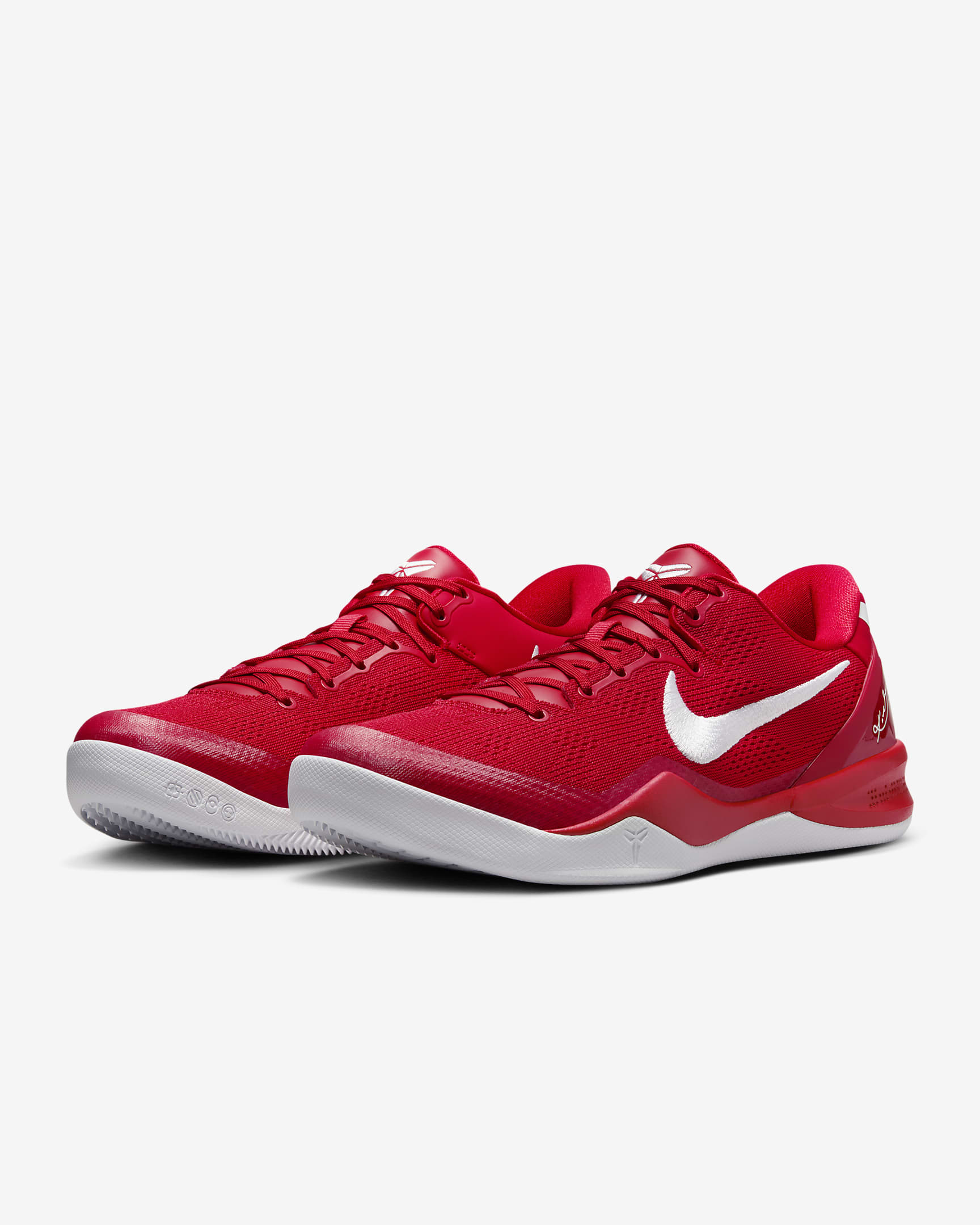 Kobe VIII Protro Basketball Shoes - University Red/University Red/White